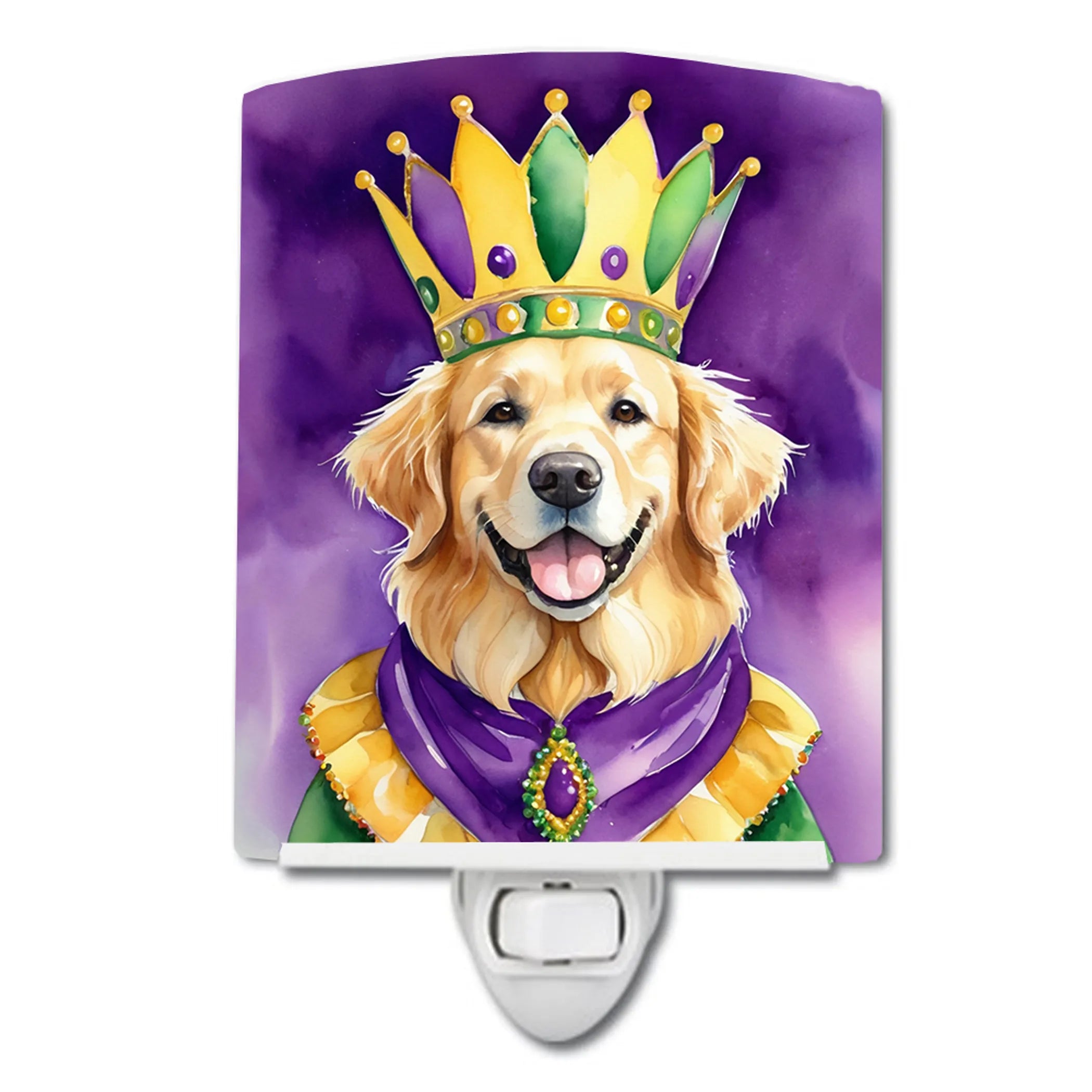 King of Mardi Gras Ceramic Night Light - Pack Of: 1 | Collection name: King of mardi gras