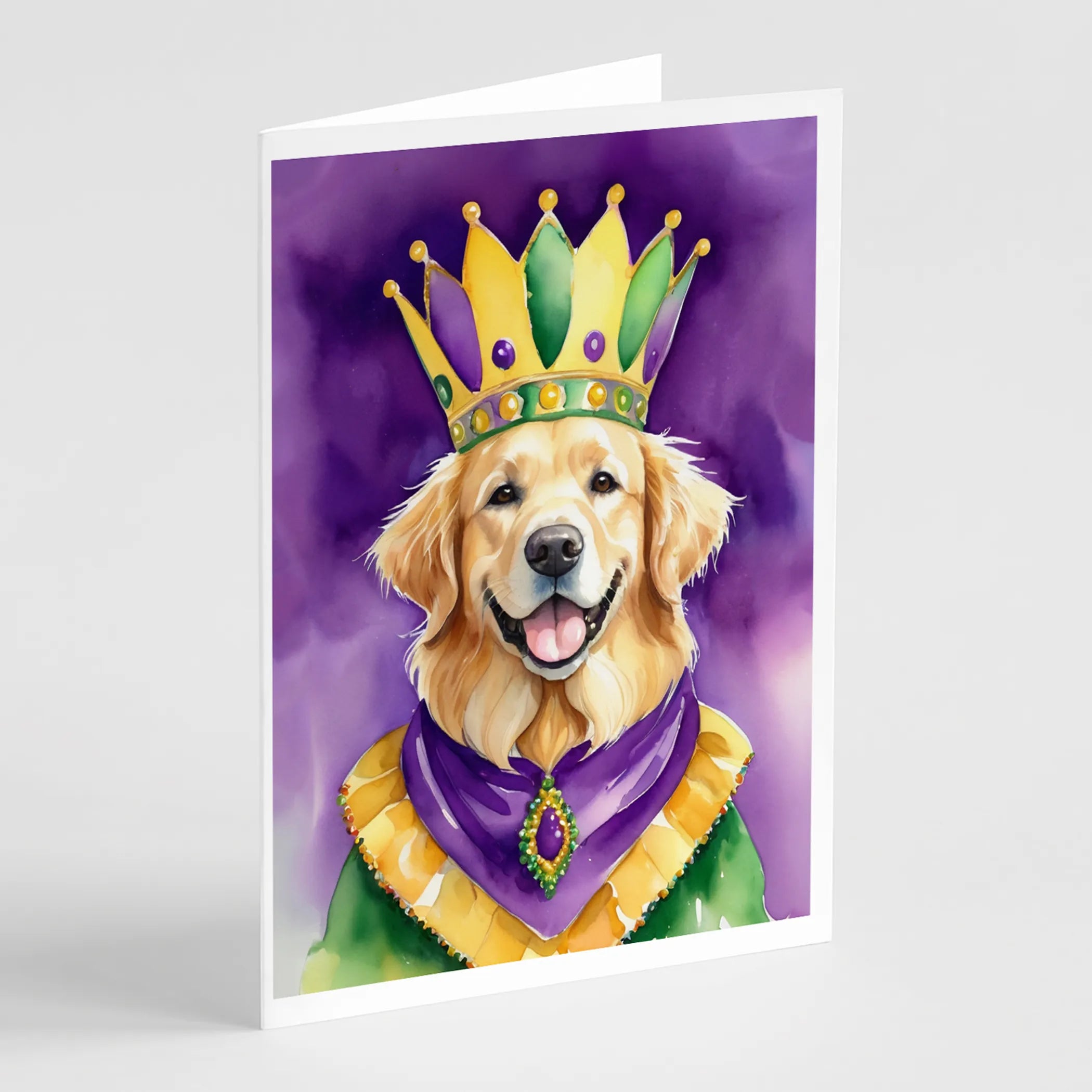 King of Mardi Gras Greeting Cards  - Size: 5X7 | Pack Of: 1 | Collection name: King of mardi gras
