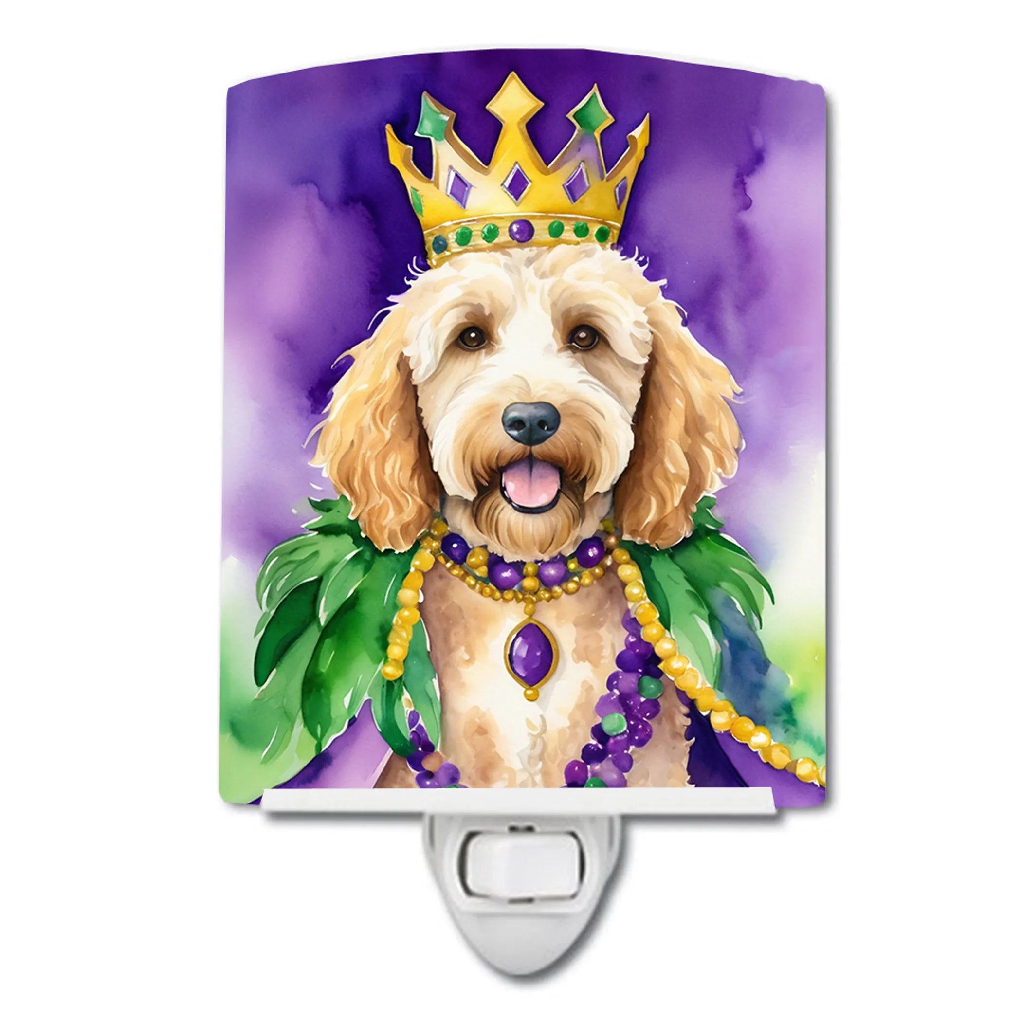 King of Mardi Gras Ceramic Night Light - Pack Of: 1 | Collection name: King of mardi gras
