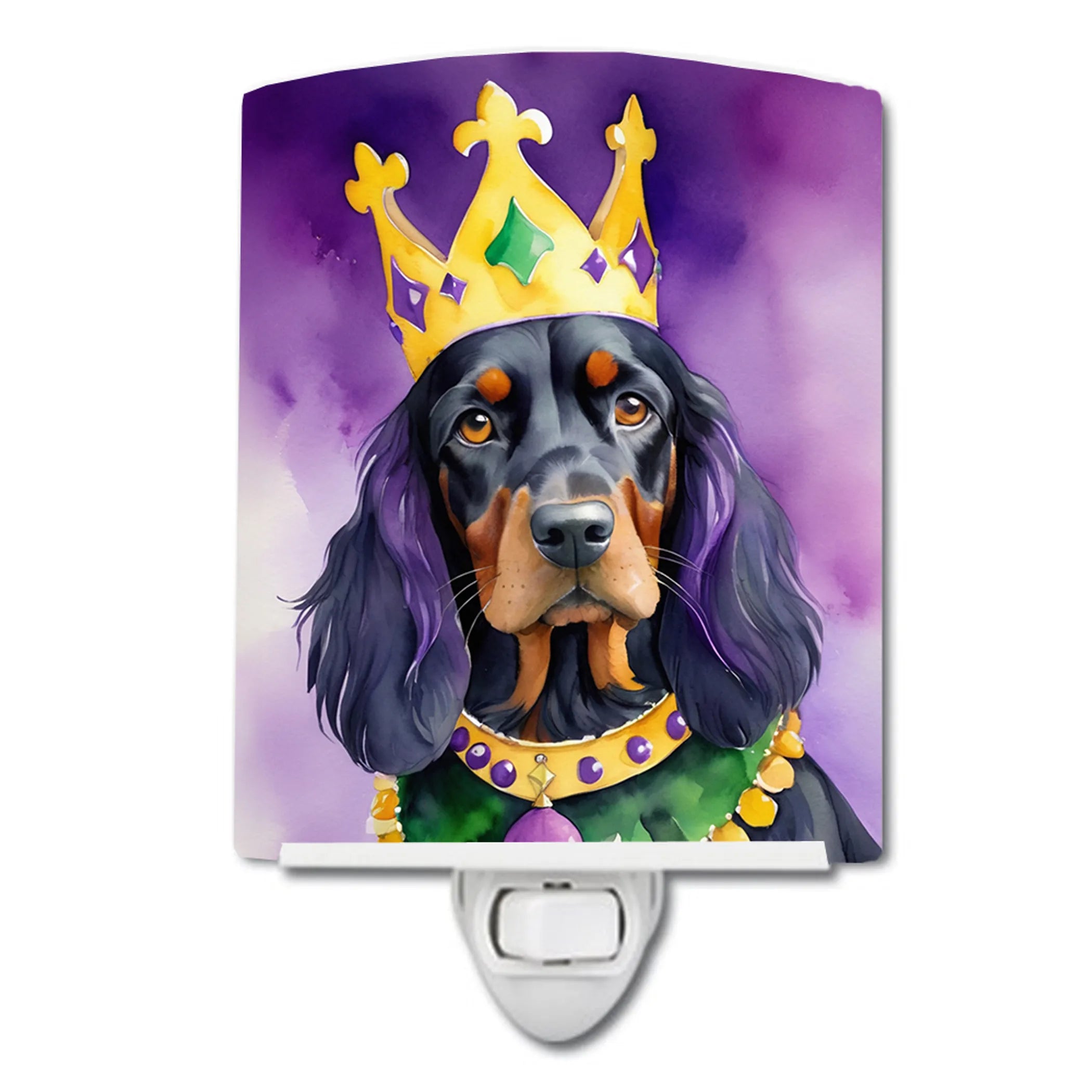King of Mardi Gras Ceramic Night Light - Pack Of: 1 | Collection name: King of mardi gras