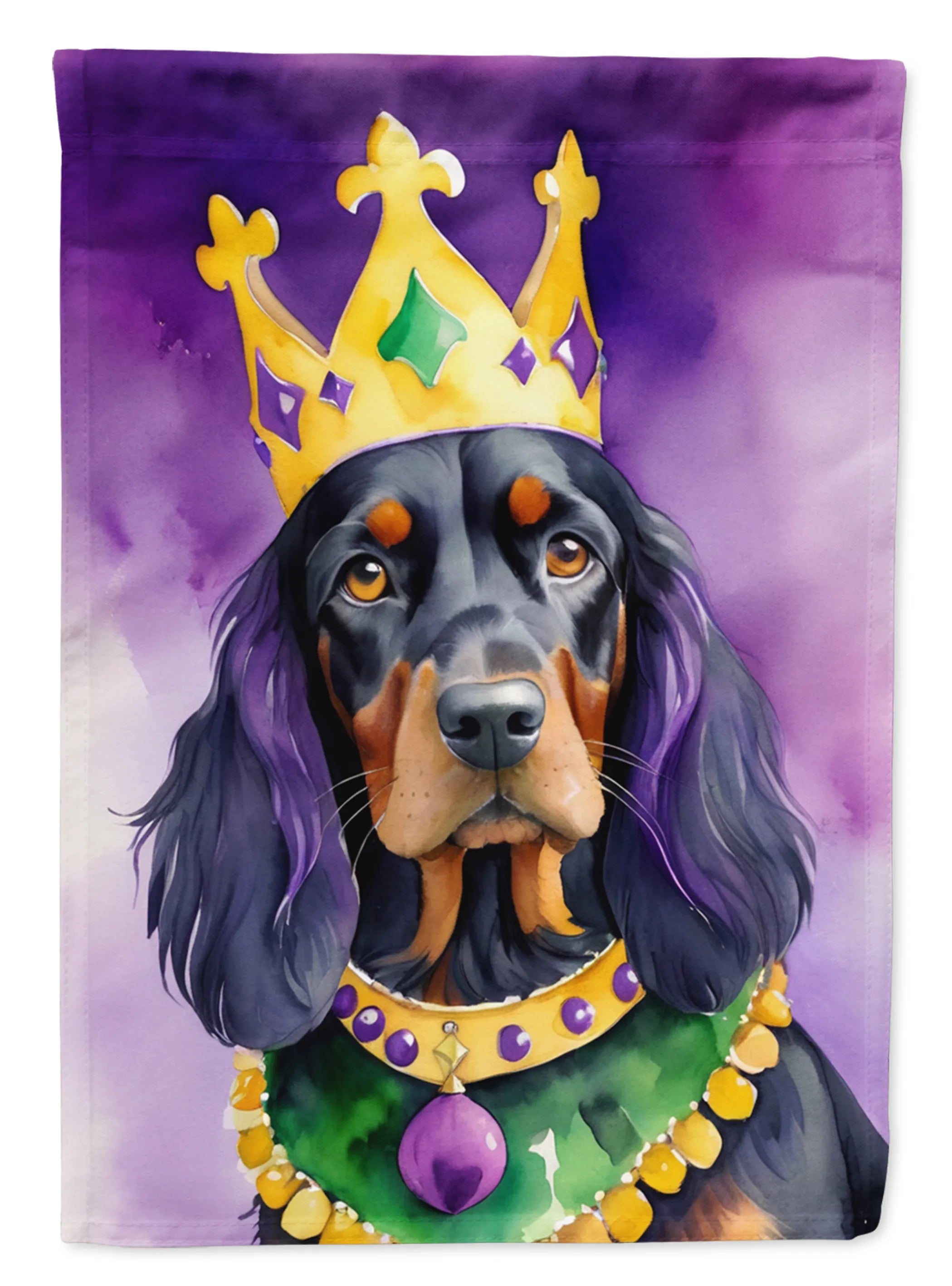 King of Mardi Gras Decorative Flag - Size: GARDEN SIZE | Pack Of: 1 | Collection name: King of mardi gras