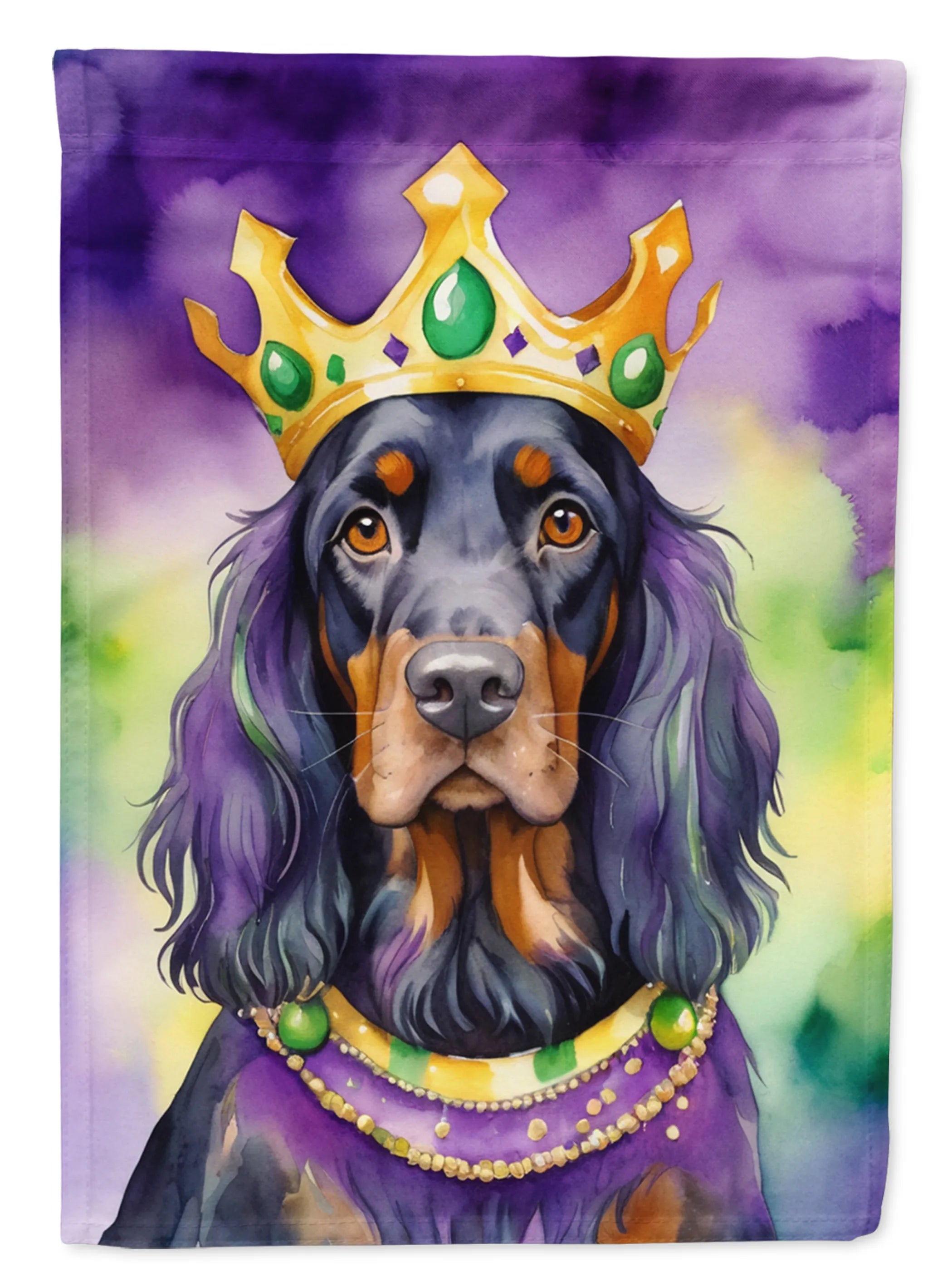 King of Mardi Gras Decorative Flag - Size: GARDEN SIZE | Pack Of: 1 | Collection name: King of mardi gras