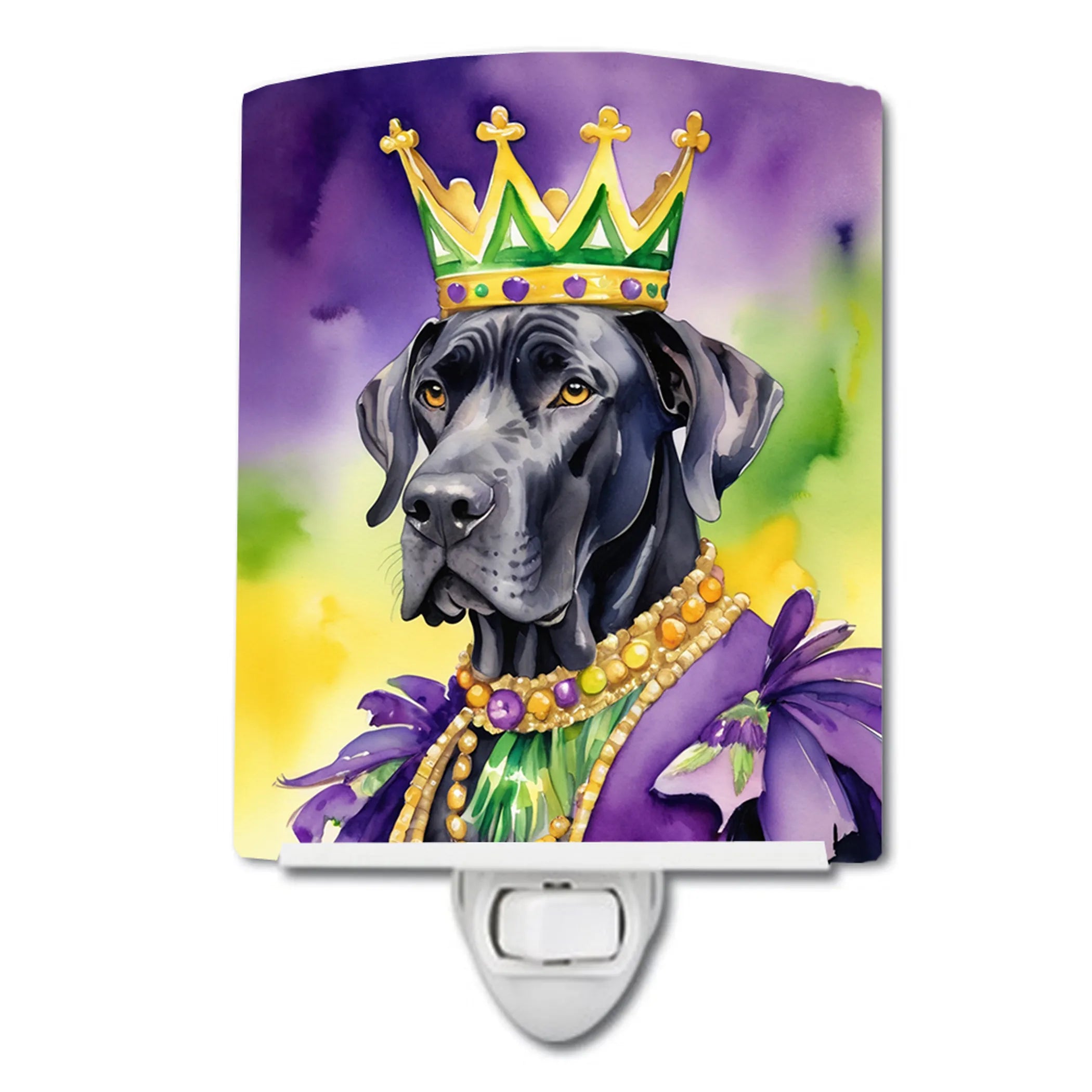 King of Mardi Gras Ceramic Night Light - Pack Of: 1 | Collection name: King of mardi gras