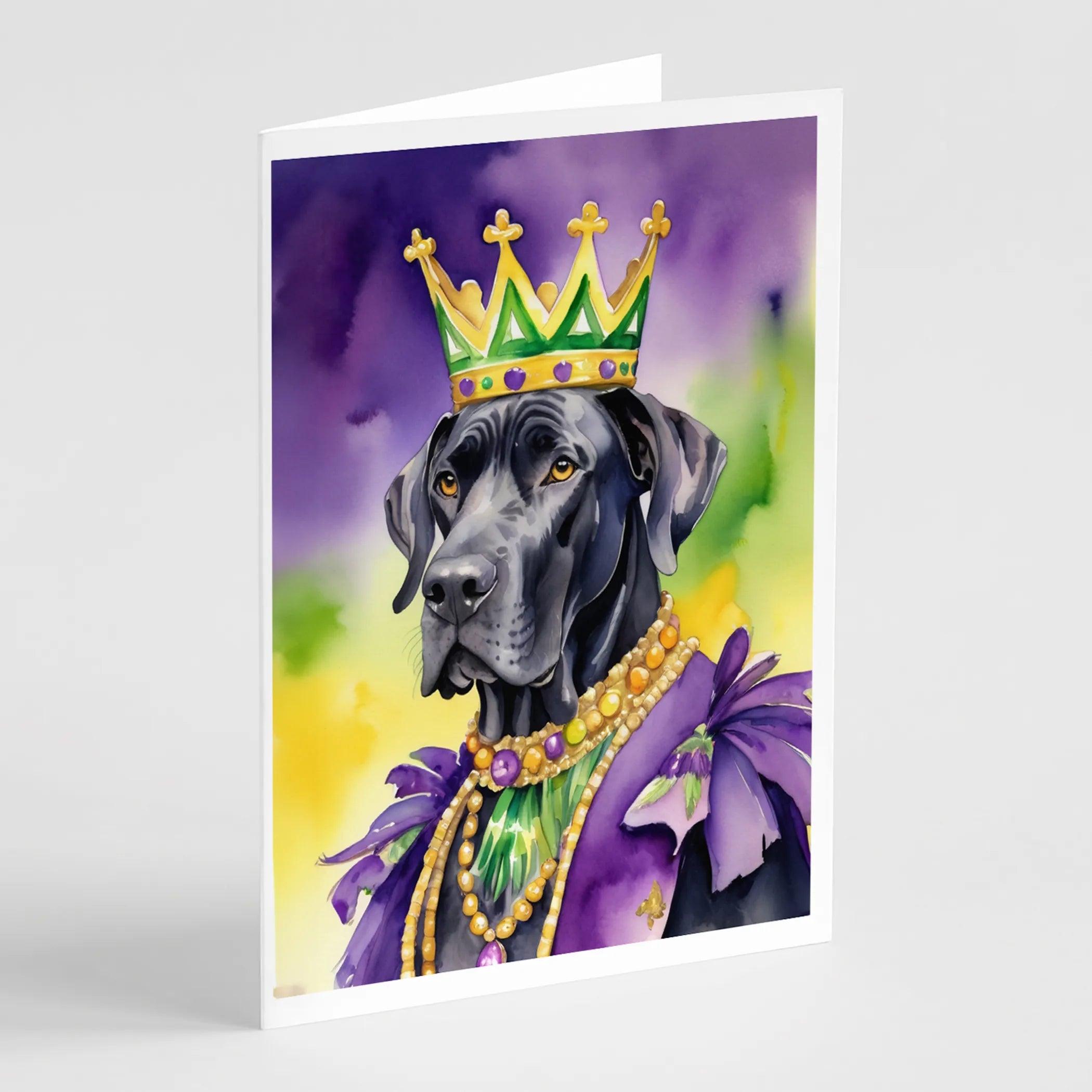 King of Mardi Gras Greeting Cards  - Size: 5X7 | Pack Of: 1 | Collection name: King of mardi gras