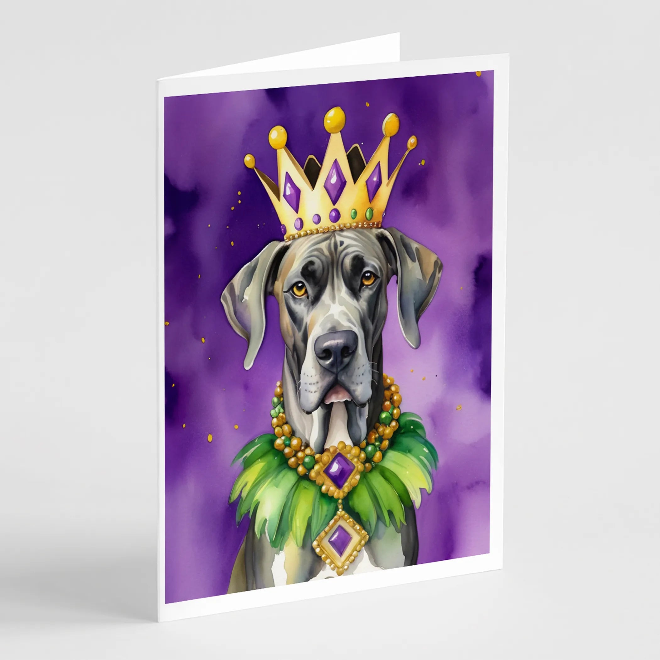 King of Mardi Gras Greeting Cards  - Size: 5X7 | Pack Of: 1 | Collection name: King of mardi gras