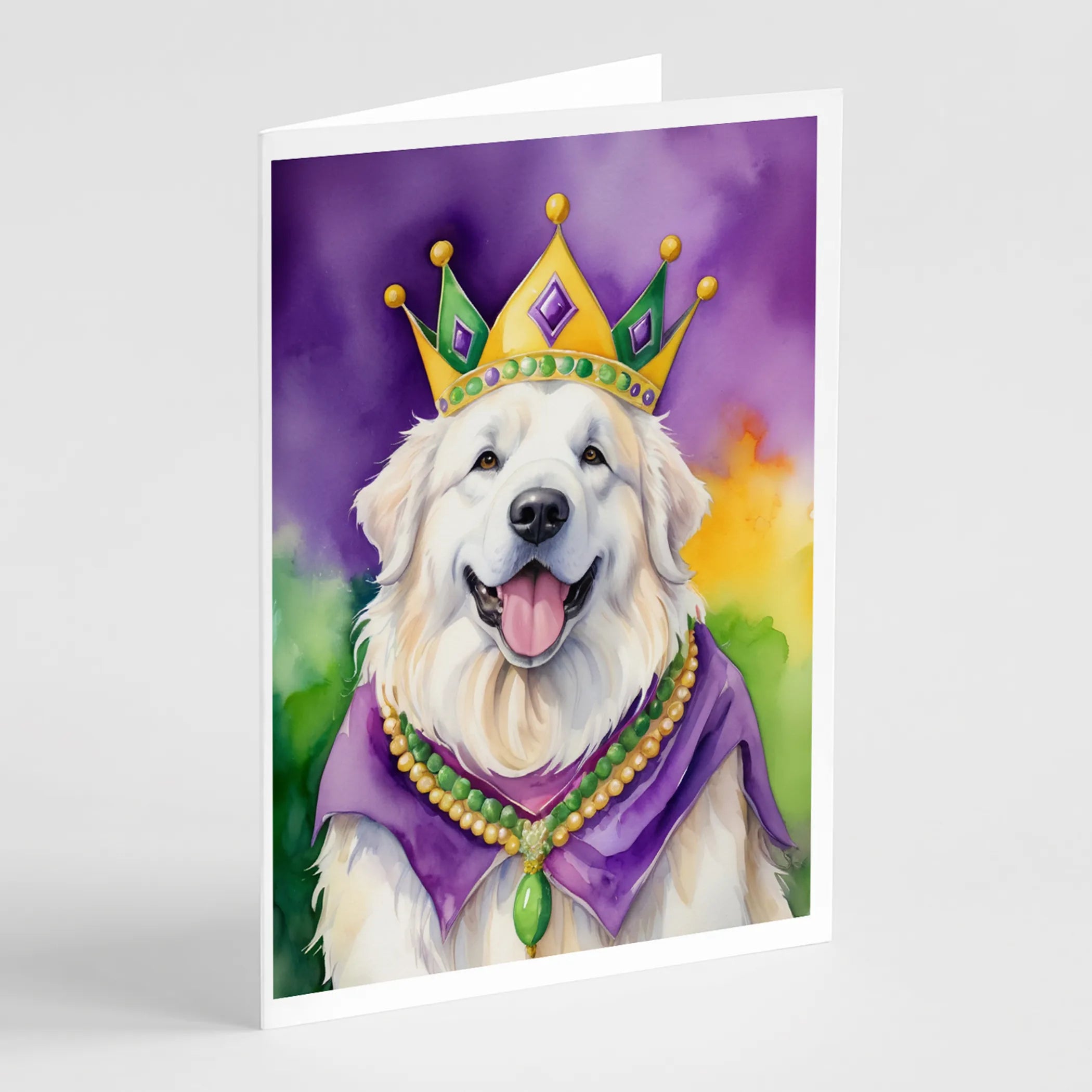 King of Mardi Gras Greeting Cards  - Size: 5X7 | Pack Of: 1 | Collection name: King of mardi gras