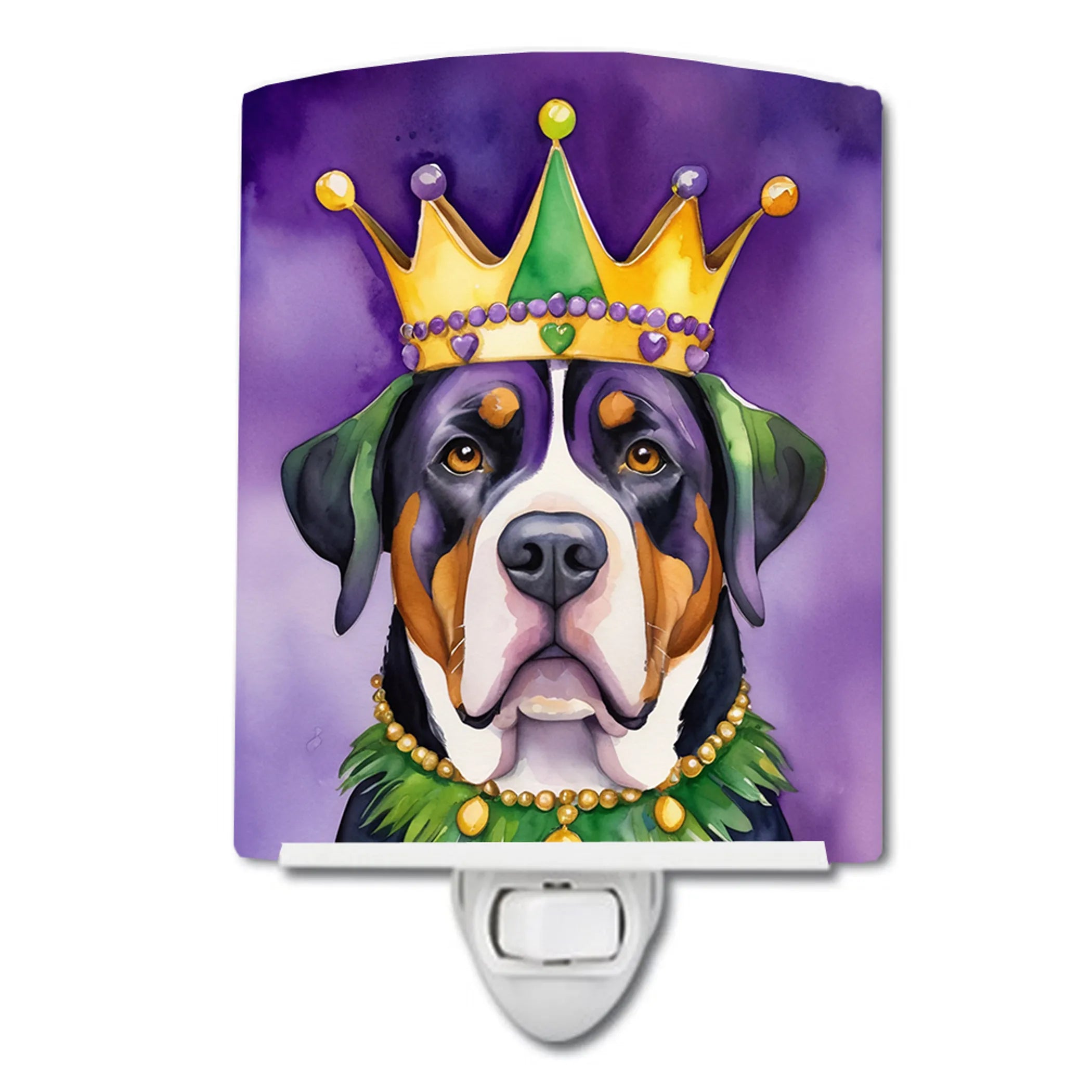 King of Mardi Gras Ceramic Night Light - Pack Of: 1 | Collection name: King of mardi gras