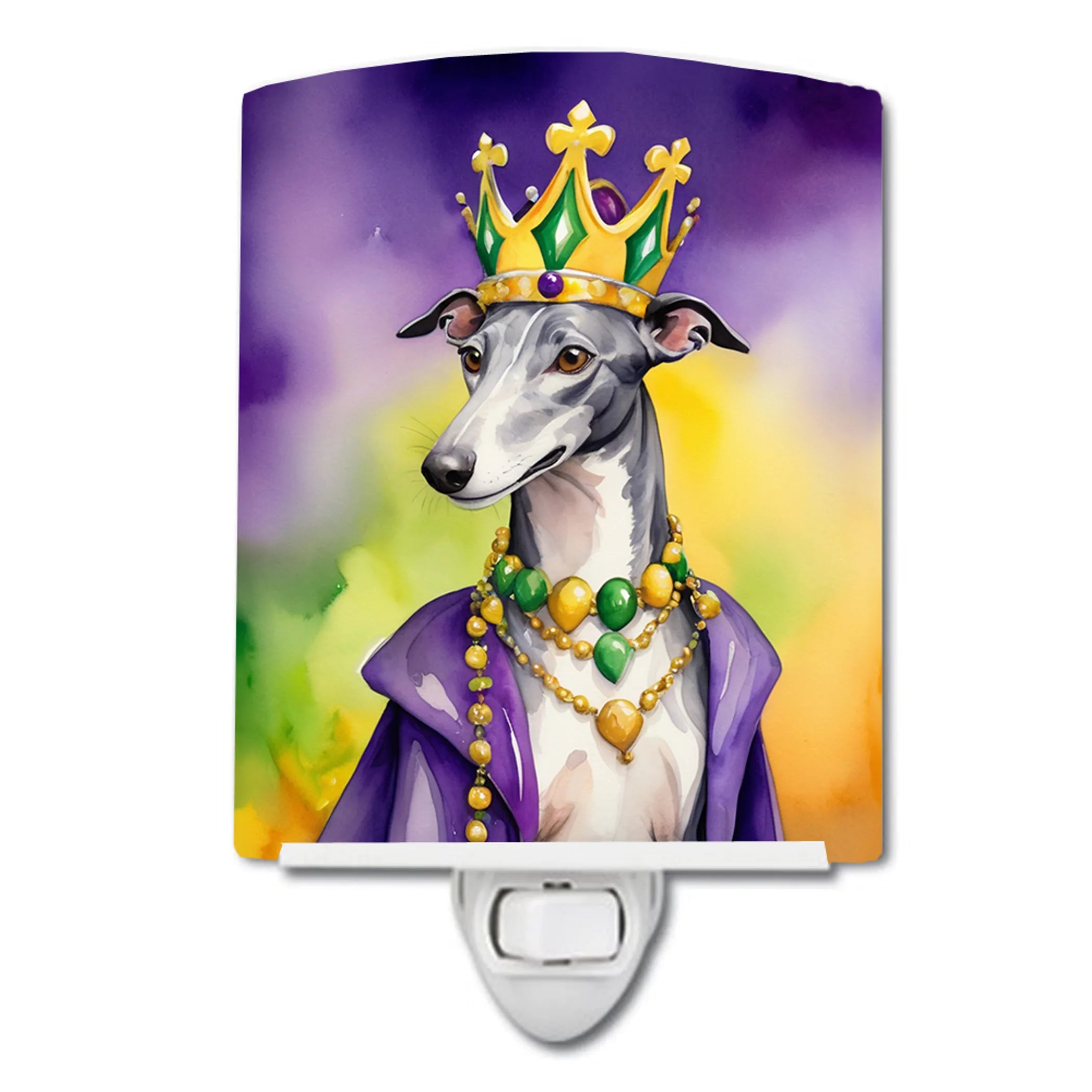 King of Mardi Gras Ceramic Night Light - Pack Of: 1 | Collection name: King of mardi gras