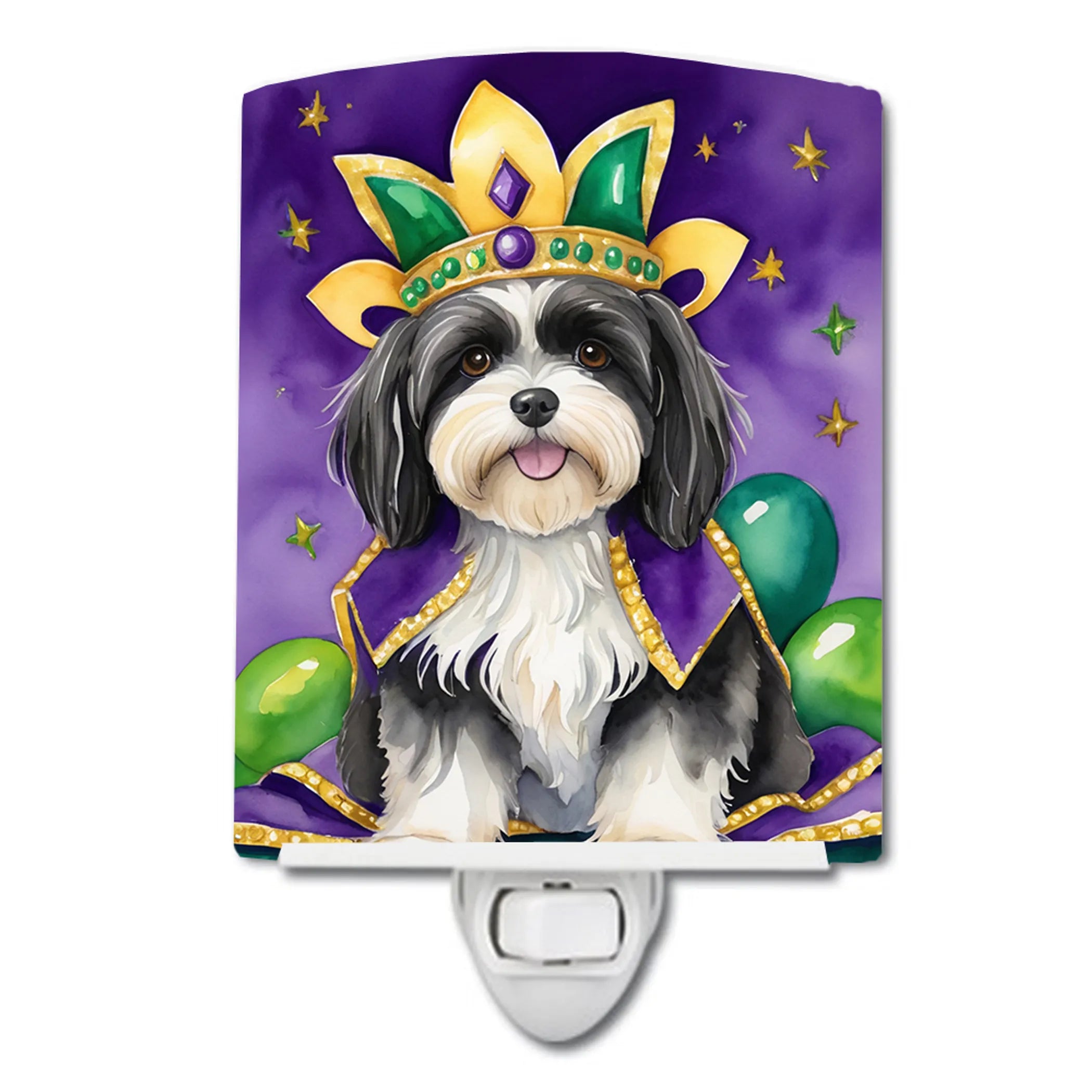 King of Mardi Gras Ceramic Night Light - Pack Of: 1 | Collection name: King of mardi gras