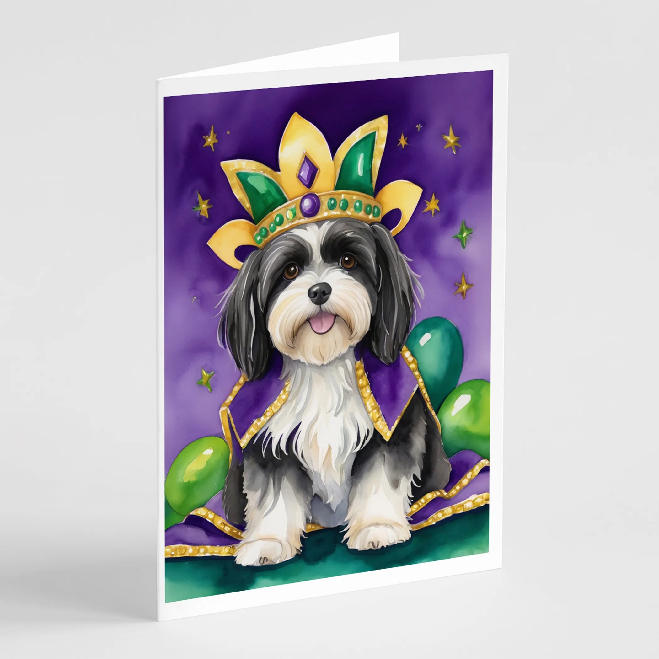 King of Mardi Gras Greeting Cards  - Size: 5X7 | Pack Of: 1 | Collection name: King of mardi gras