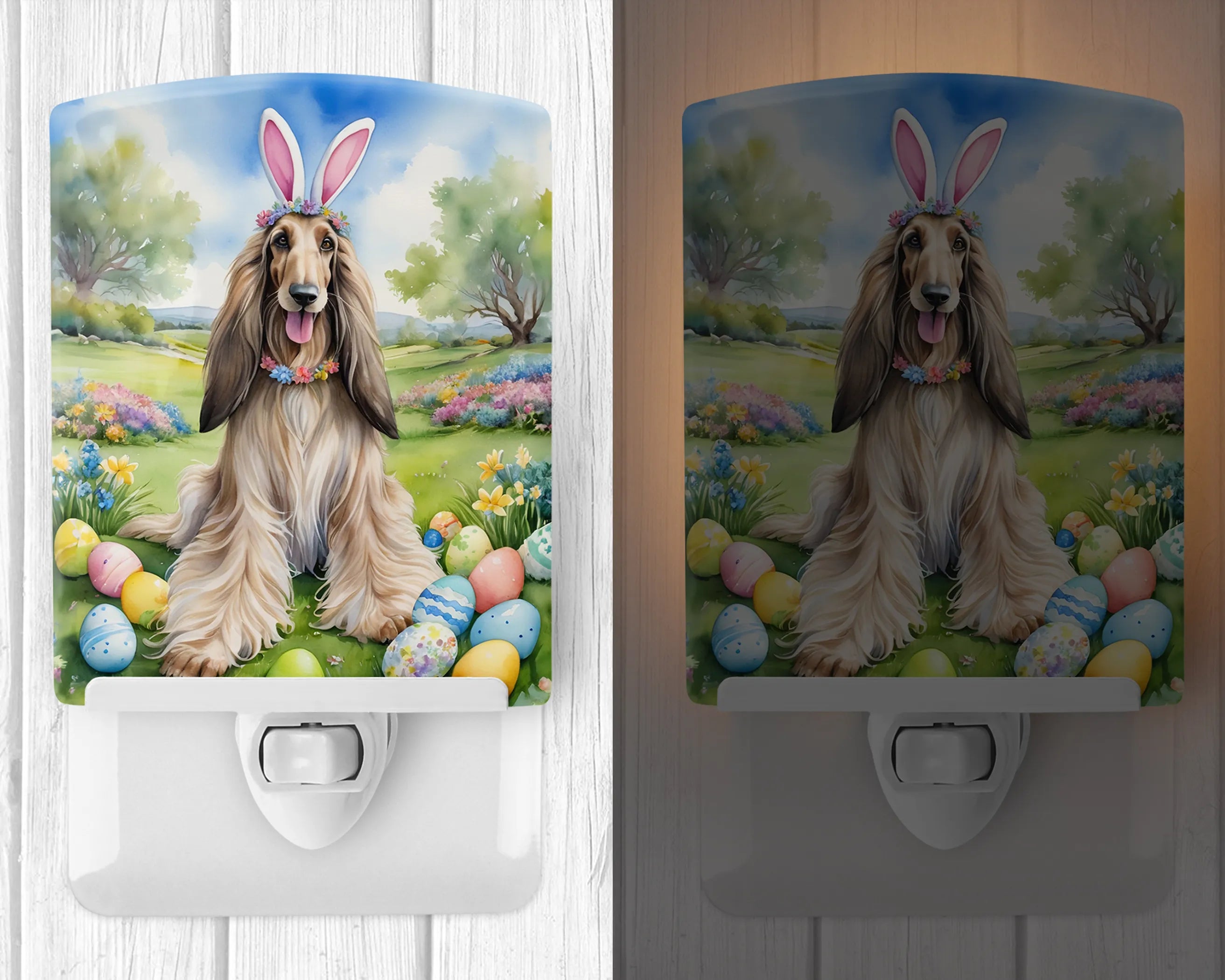 Easter Egg Hunt Ceramic Night Light - Pack Of: 1 | Collection name: Easter egg hunt