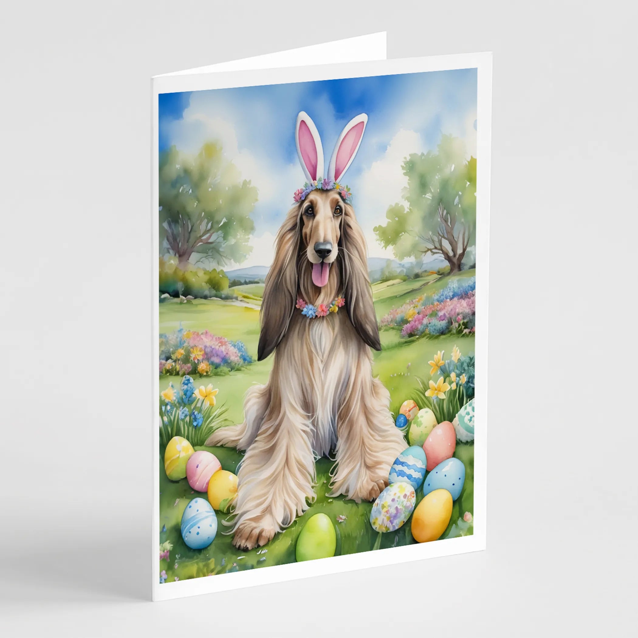Easter Egg Hunt Greeting Cards  - Size: 5X7 | Pack Of: 8 | Collection name: Easter egg hunt