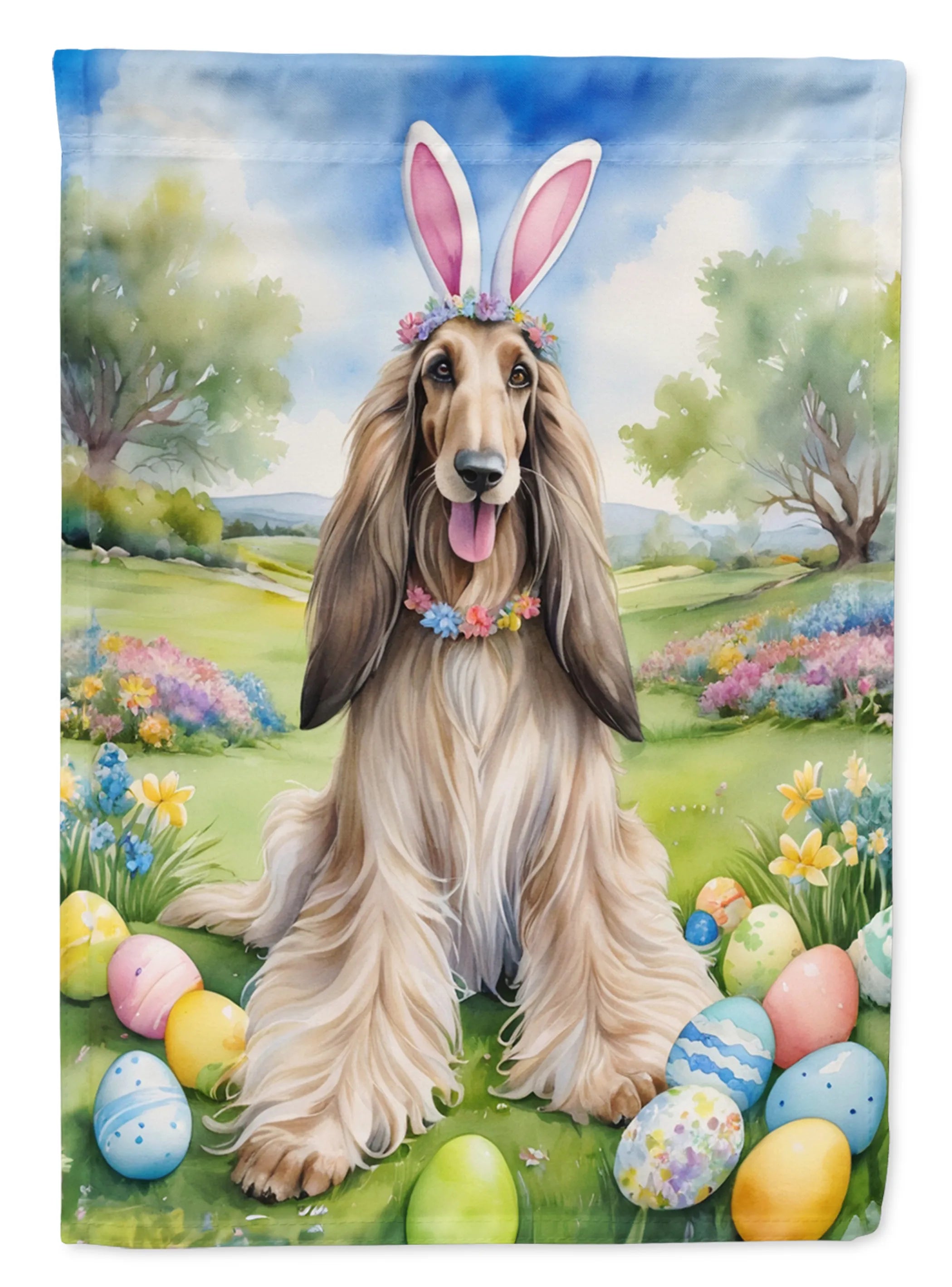 Easter Egg Hunt Decorative Flag - Size: GARDEN SIZE | Pack Of: 1 | Collection name: Easter egg hunt