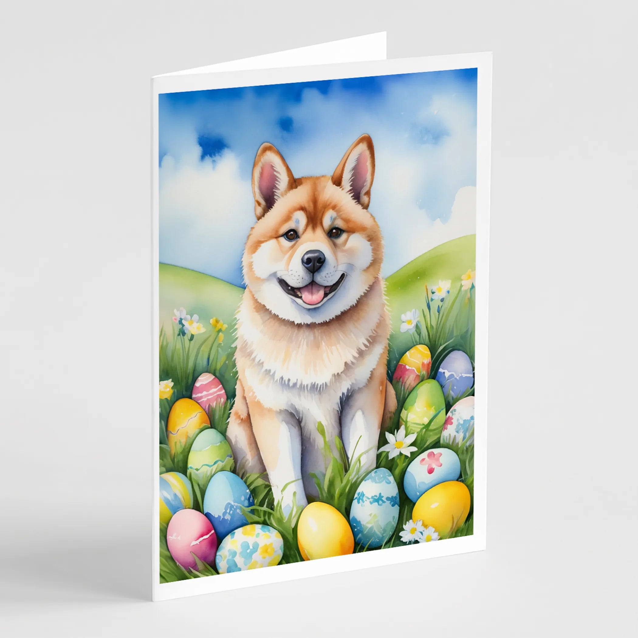 Easter Egg Hunt Greeting Cards  - Size: 5X7 | Pack Of: 8 | Collection name: Easter egg hunt