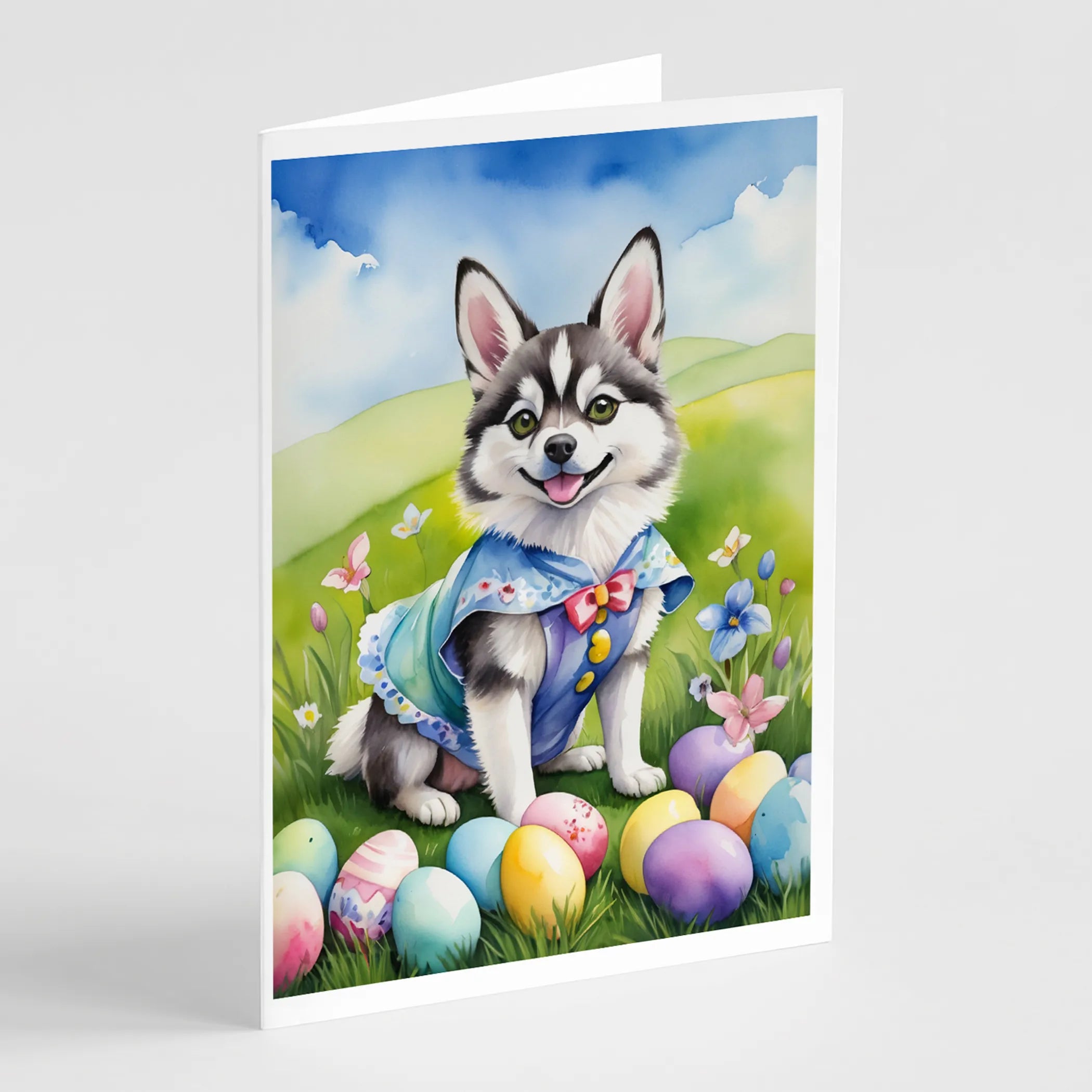 Easter Egg Hunt Greeting Cards  - Size: 5X7 | Pack Of: 8 | Collection name: Easter egg hunt