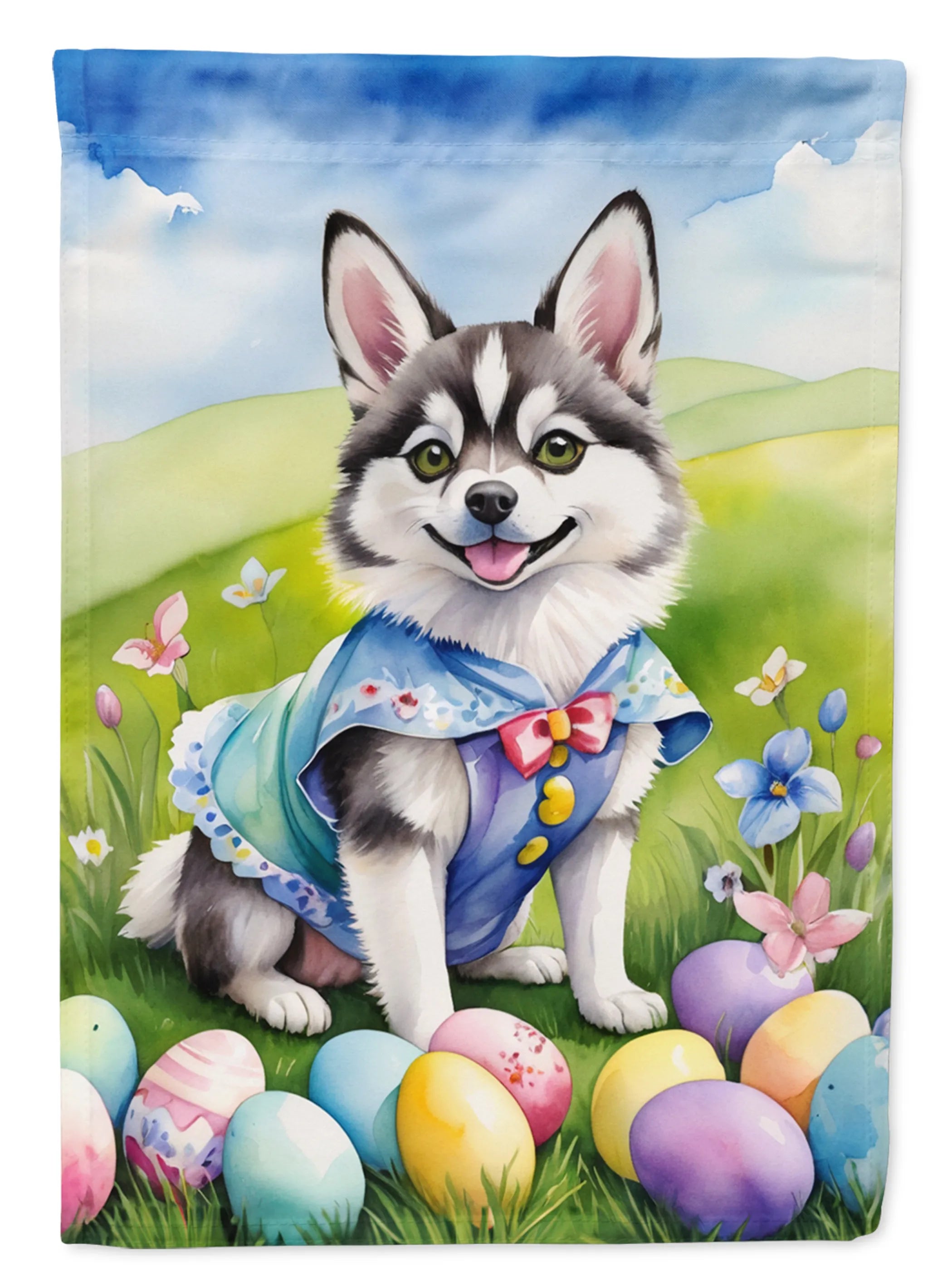 Easter Egg Hunt Decorative Flag - Size: GARDEN SIZE | Pack Of: 1 | Collection name: Easter egg hunt