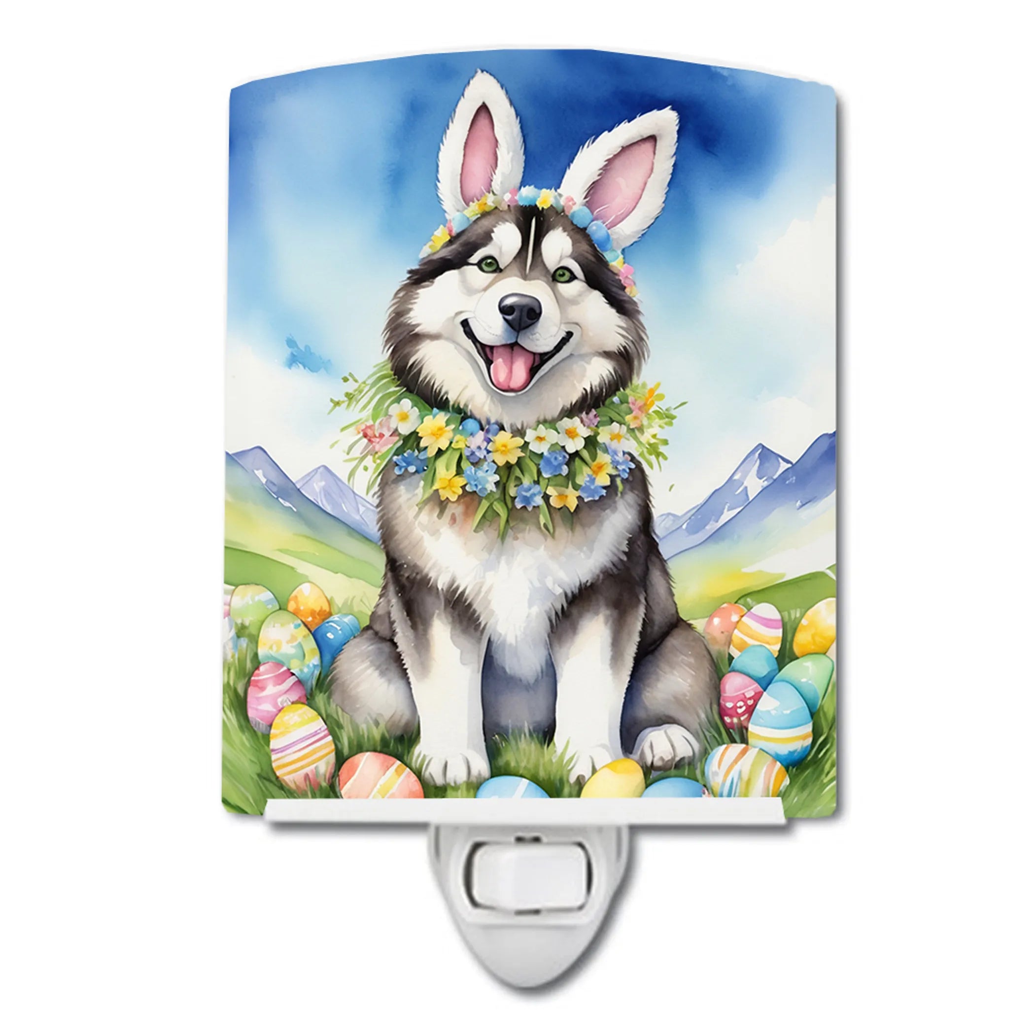 Easter Egg Hunt Ceramic Night Light - Pack Of: 1 | Collection name: Easter egg hunt