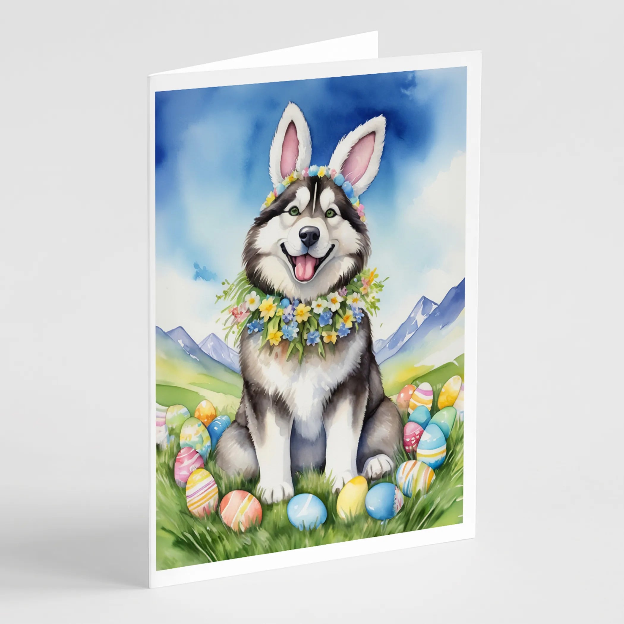 Easter Egg Hunt Greeting Cards  - Size: 5X7 | Pack Of: 8 | Collection name: Easter egg hunt