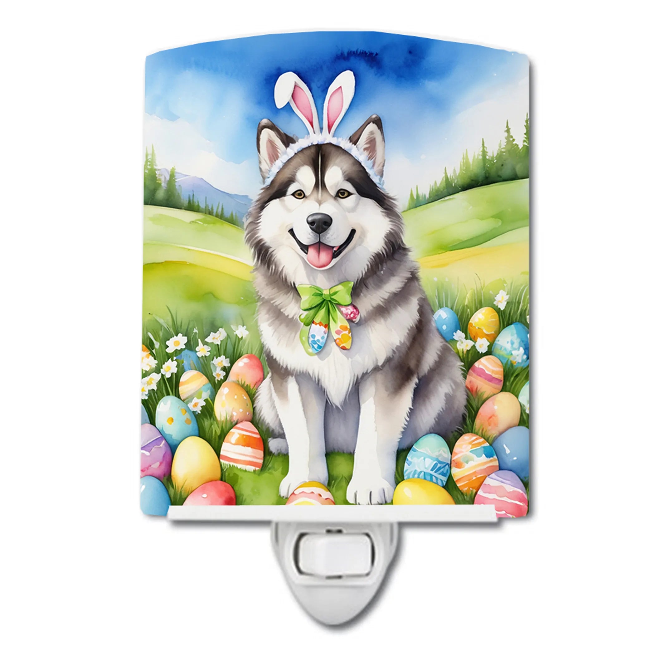 Easter Egg Hunt Ceramic Night Light - Pack Of: 1 | Collection name: Easter egg hunt