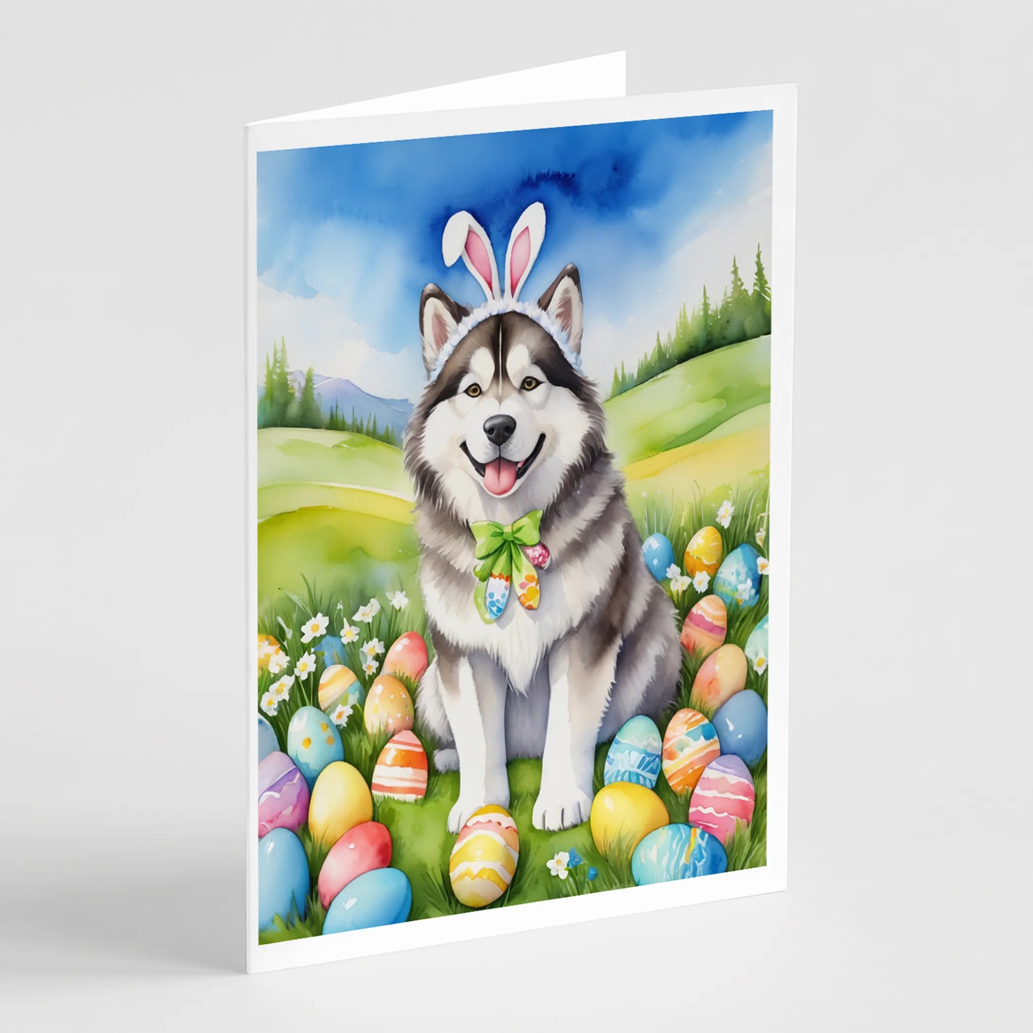 Easter Egg Hunt Greeting Cards  - Size: 5X7 | Pack Of: 8 | Collection name: Easter egg hunt