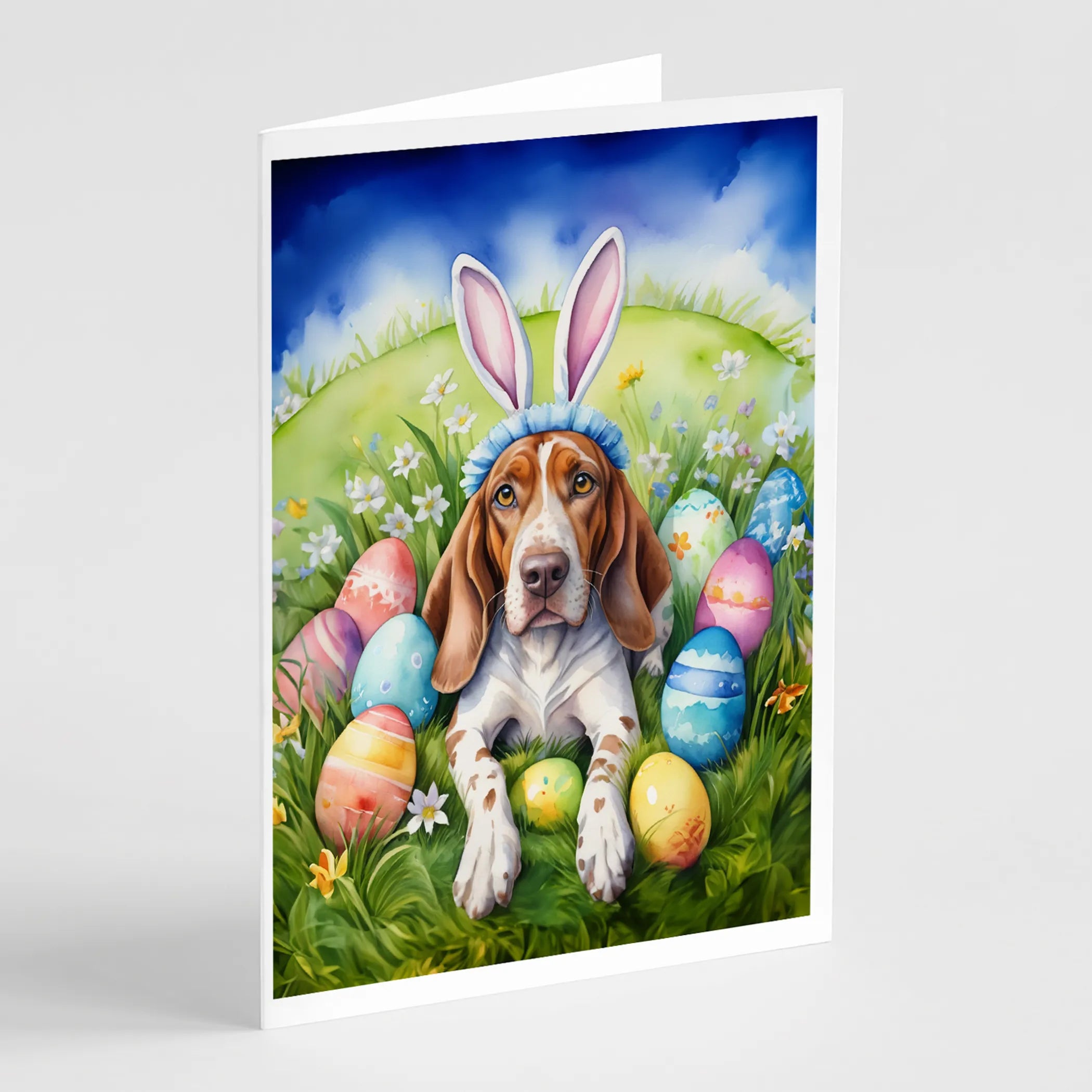 Easter Egg Hunt Greeting Cards  - Size: 5X7 | Pack Of: 8 | Collection name: Easter egg hunt