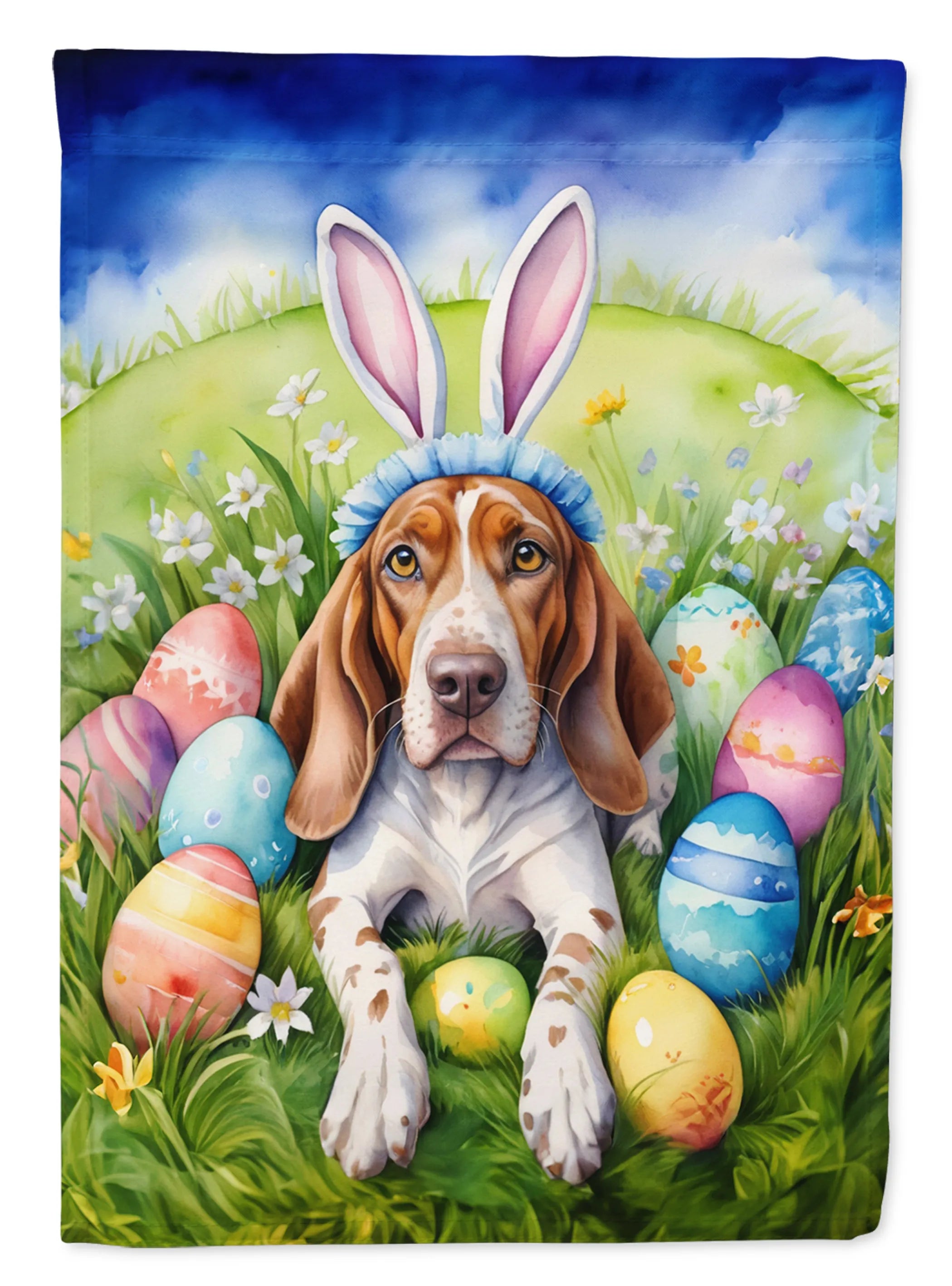 Easter Egg Hunt Decorative Flag - Size: GARDEN SIZE | Pack Of: 1 | Collection name: Easter egg hunt