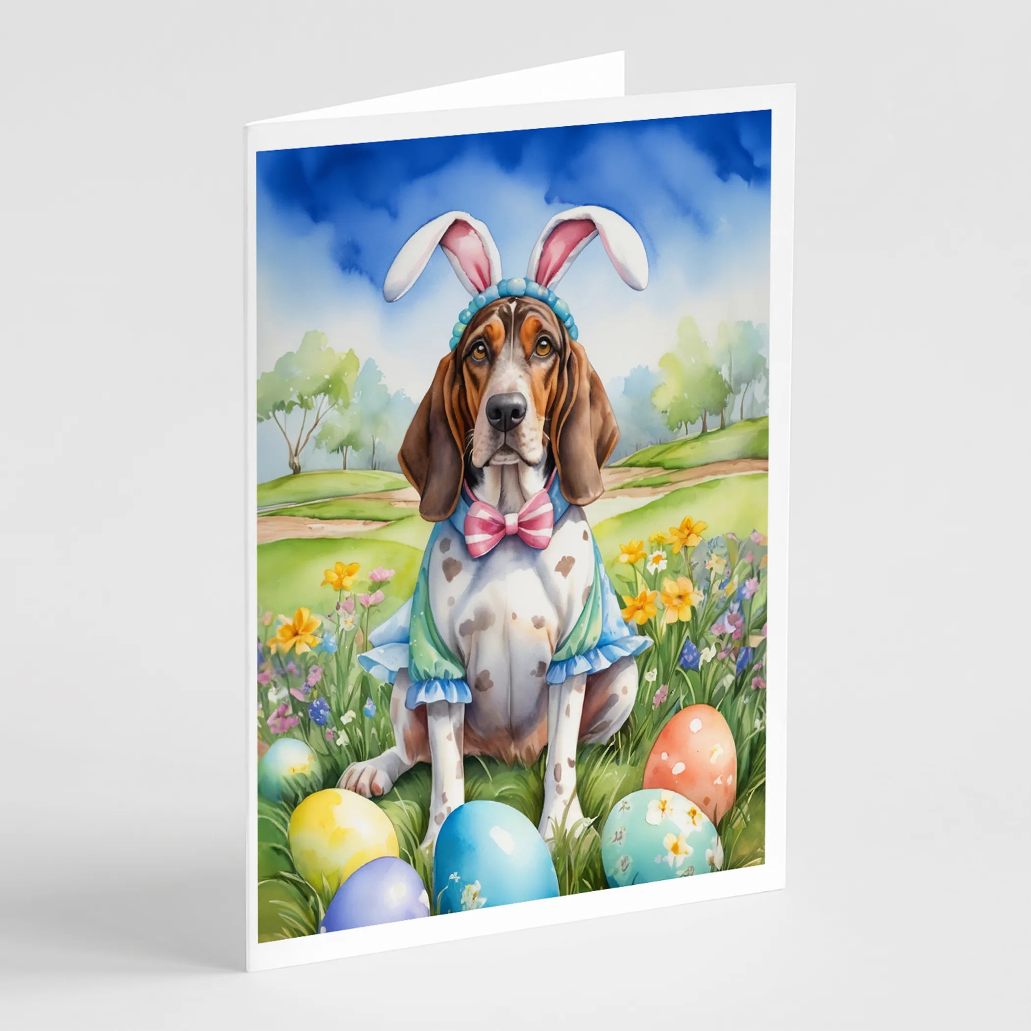 Easter Egg Hunt Greeting Cards  - Size: 5X7 | Pack Of: 8 | Collection name: Easter egg hunt