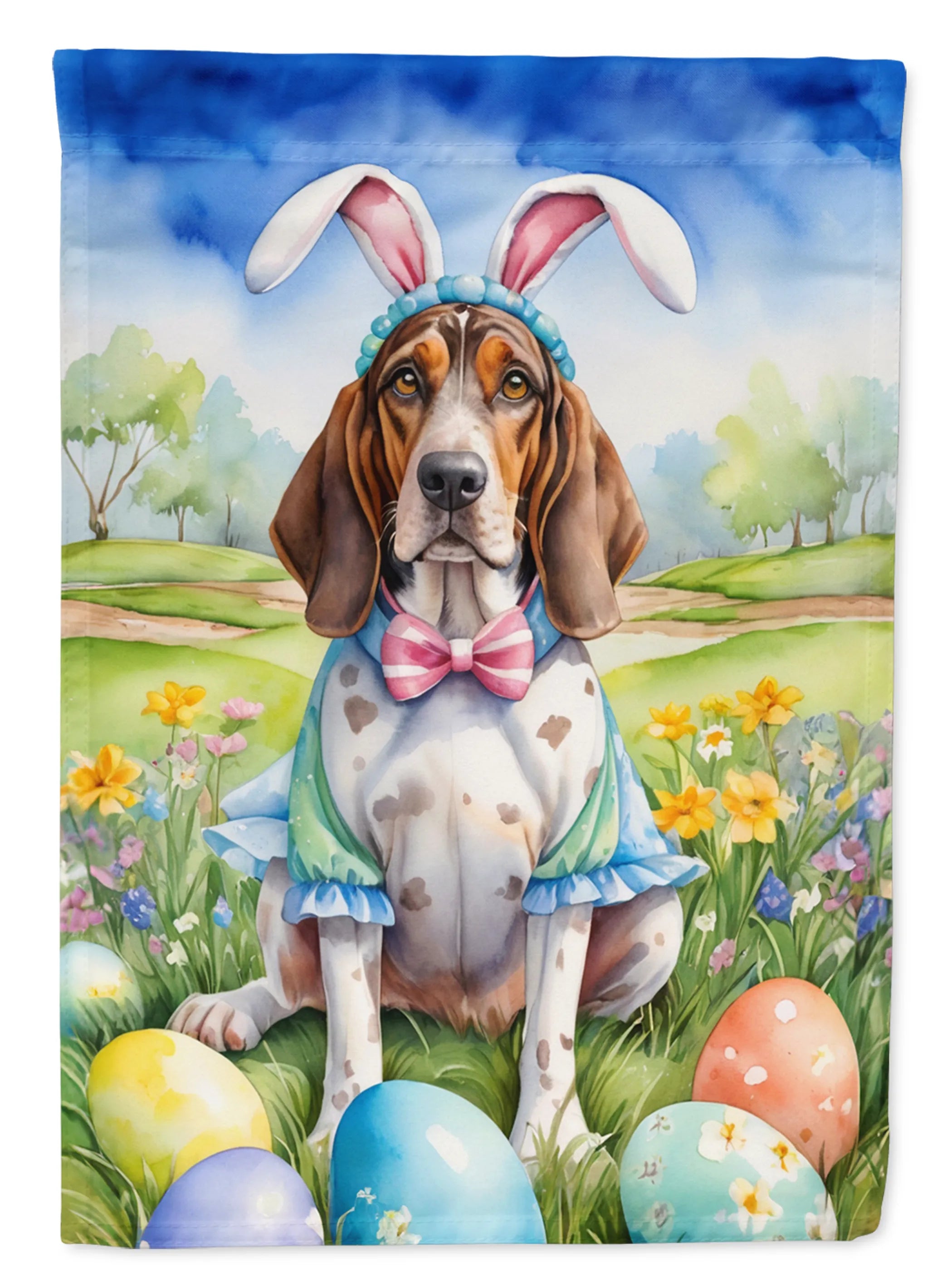 Easter Egg Hunt Decorative Flag - Size: GARDEN SIZE | Pack Of: 1 | Collection name: Easter egg hunt