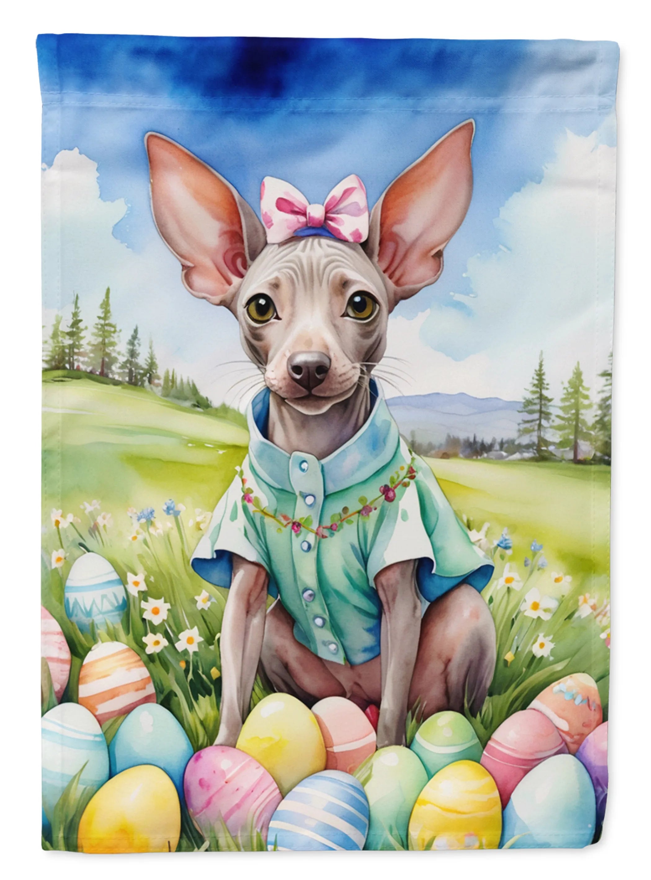Easter Egg Hunt Decorative Flag - Size: GARDEN SIZE | Pack Of: 1 | Collection name: Easter egg hunt