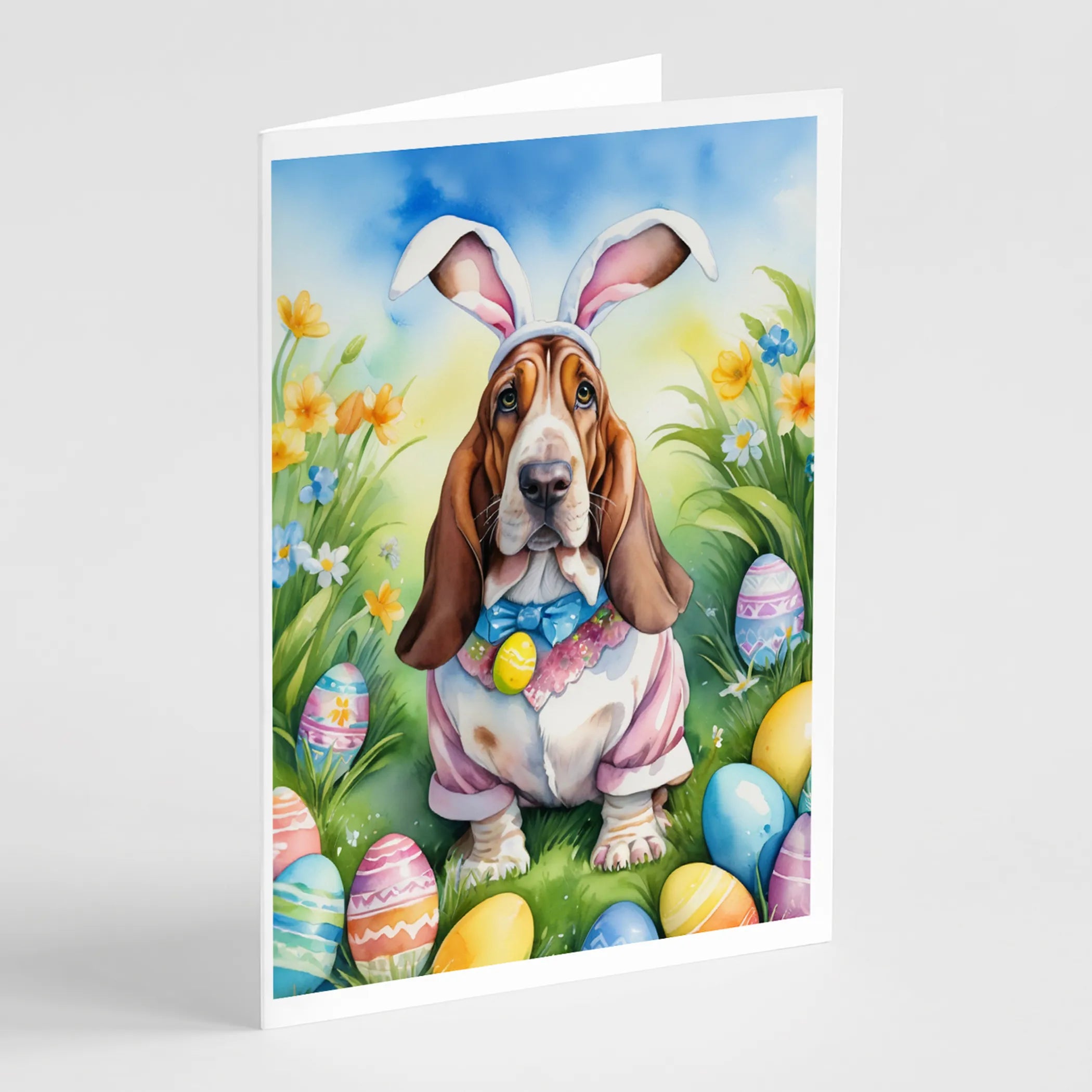 Easter Egg Hunt Greeting Cards  - Size: 5X7 | Pack Of: 8 | Collection name: Easter egg hunt