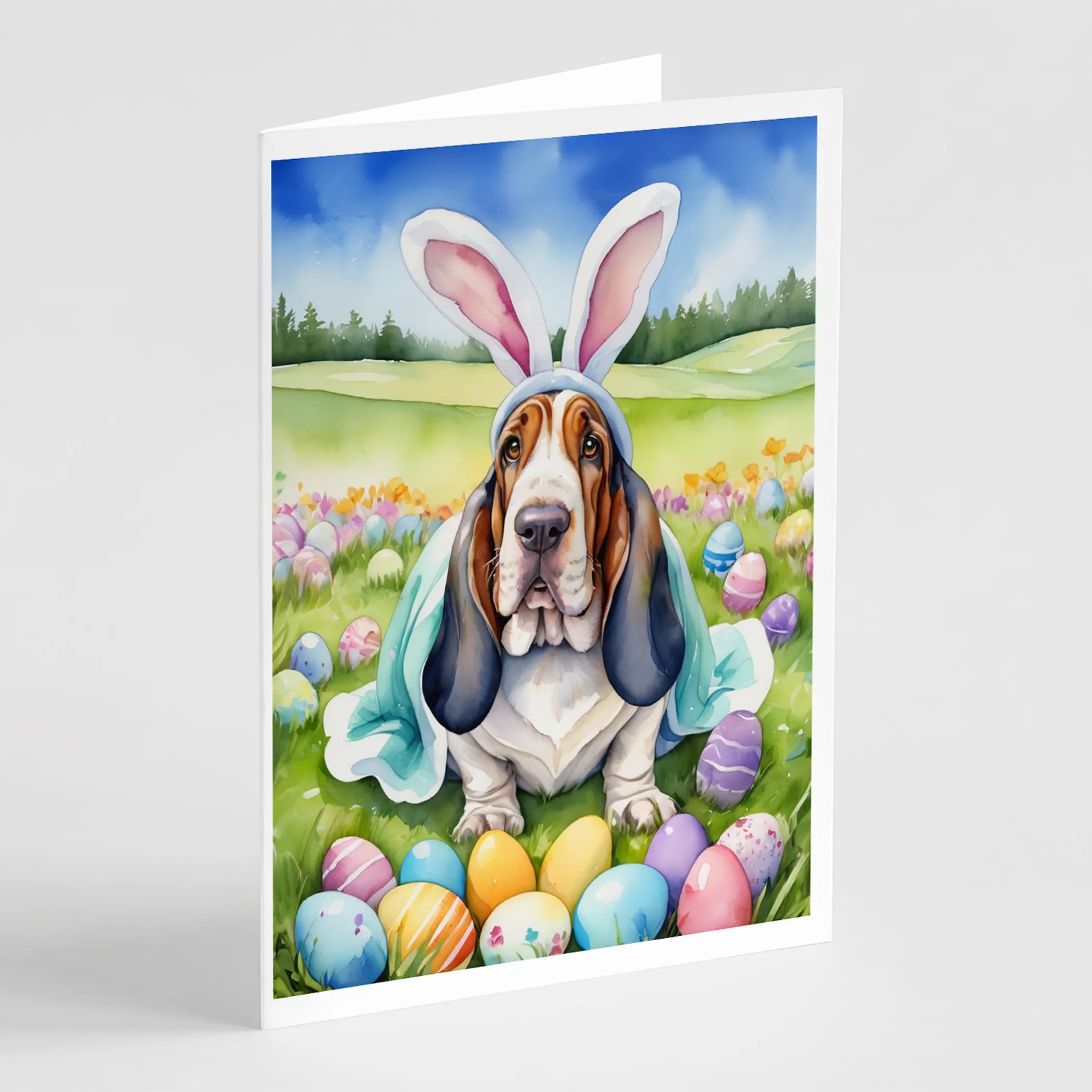Easter Egg Hunt Greeting Cards  - Size: 5X7 | Pack Of: 8 | Collection name: Easter egg hunt