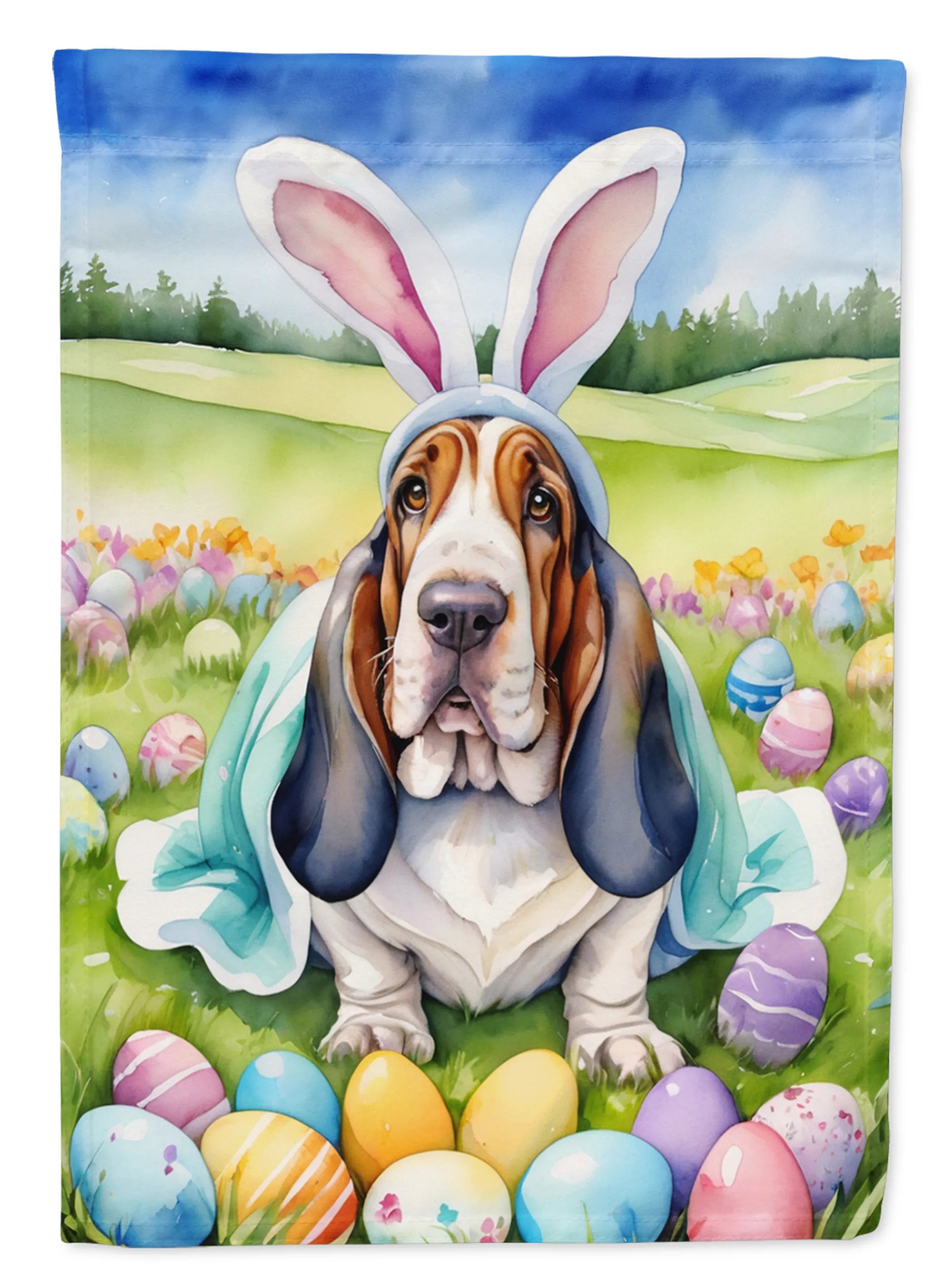 Easter Egg Hunt Decorative Flag - Size: GARDEN SIZE | Pack Of: 1 | Collection name: Easter egg hunt