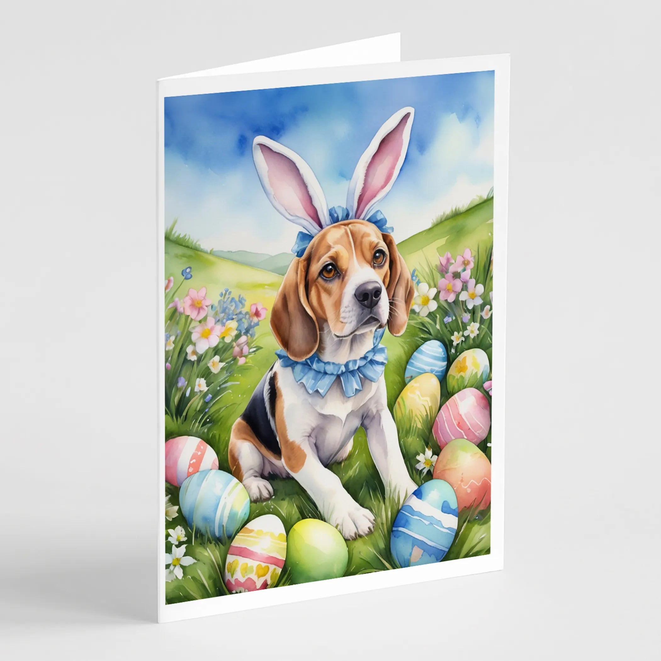 Easter Egg Hunt Greeting Cards  - Size: 5X7 | Pack Of: 8 | Collection name: Easter egg hunt