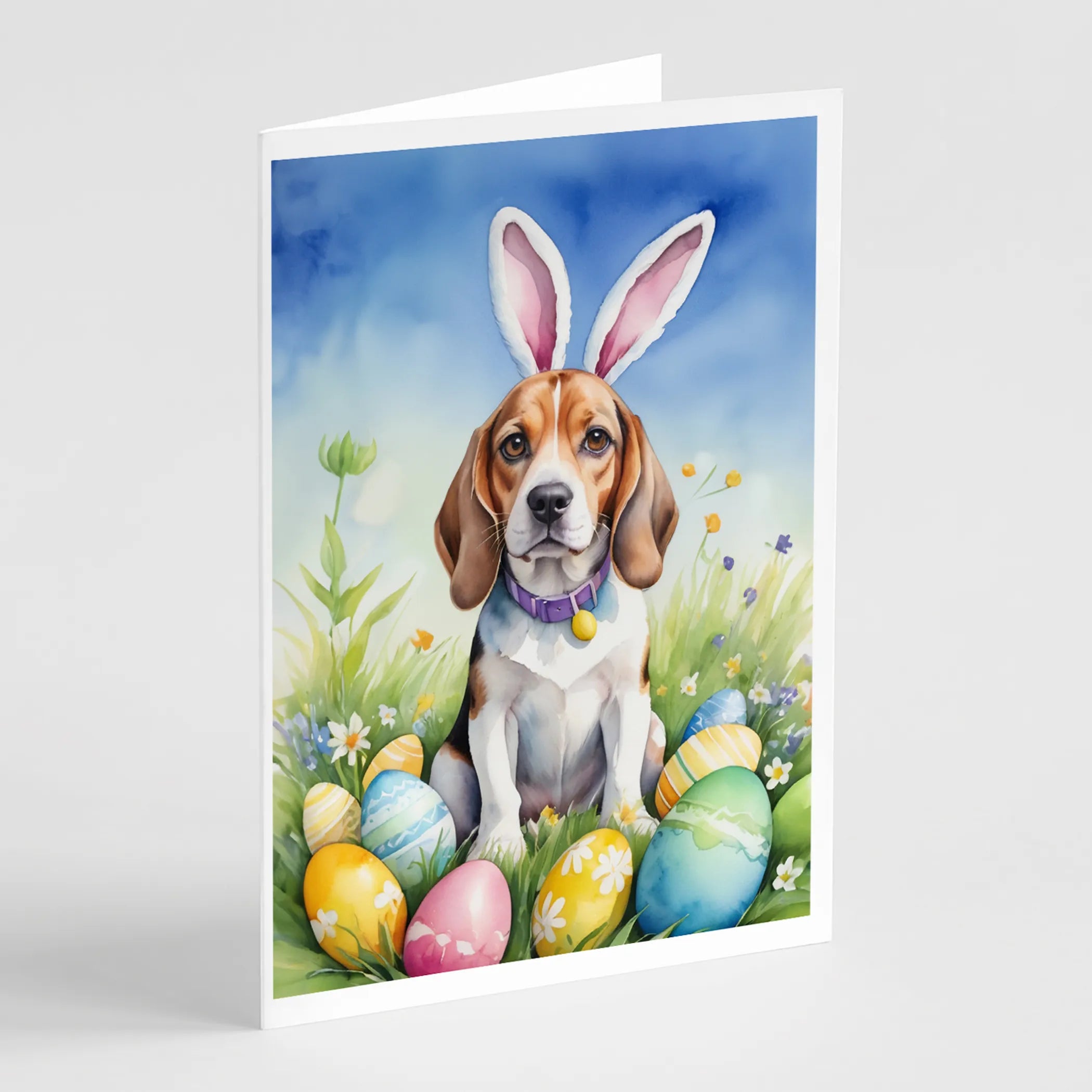 Easter Egg Hunt Greeting Cards  - Size: 5X7 | Pack Of: 8 | Collection name: Easter egg hunt