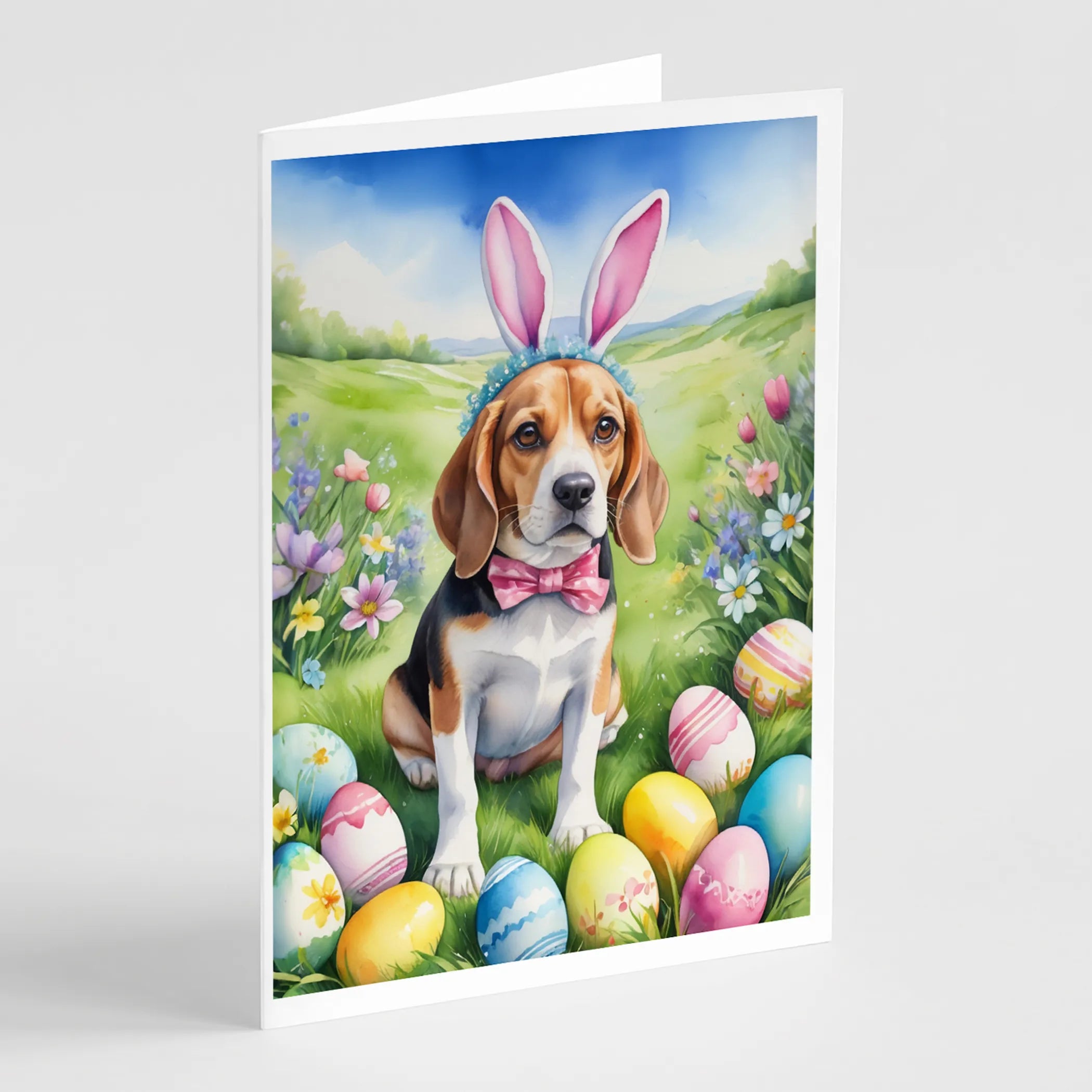 Easter Egg Hunt Greeting Cards  - Size: 5X7 | Pack Of: 8 | Collection name: Easter egg hunt