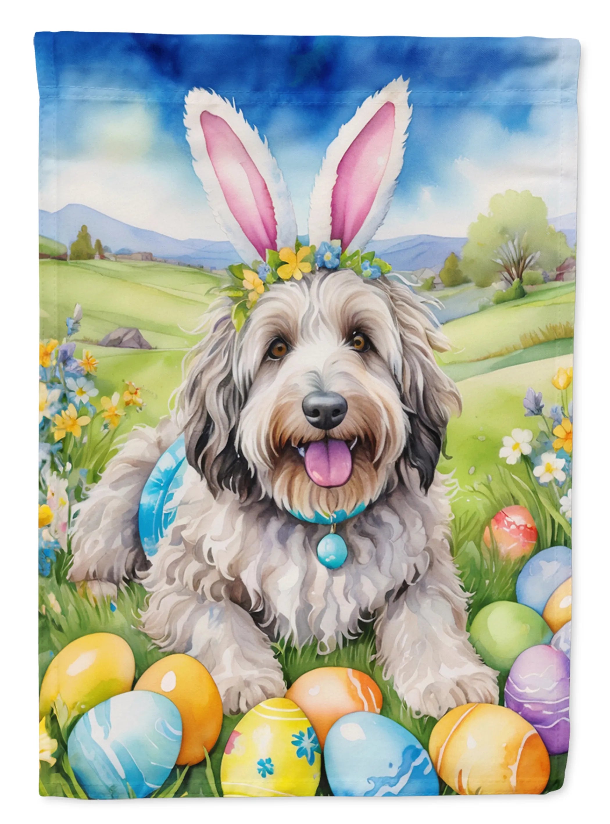 Easter Egg Hunt Decorative Flag - Size: GARDEN SIZE | Pack Of: 1 | Collection name: Easter egg hunt
