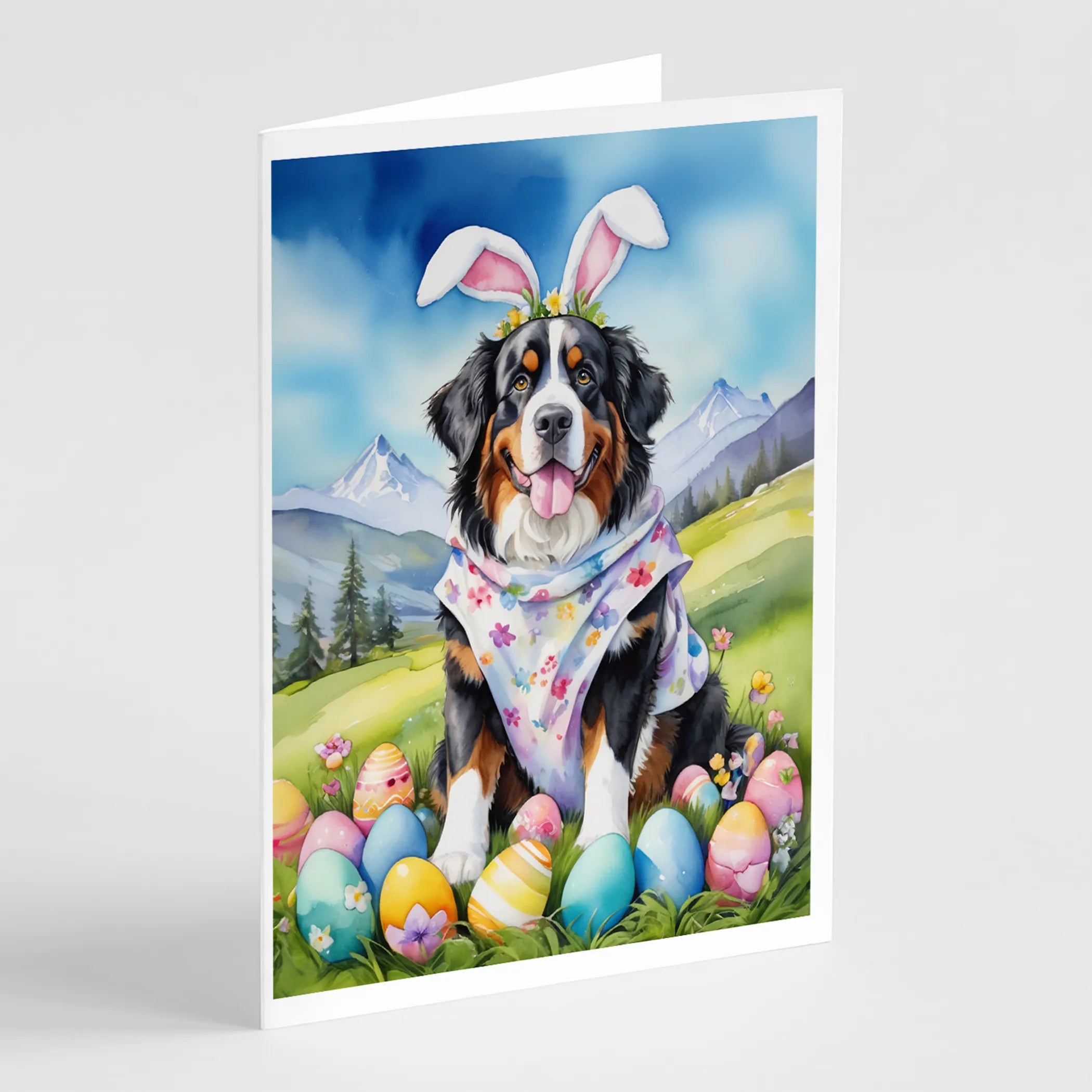 Easter Egg Hunt Greeting Cards  - Size: 5X7 | Pack Of: 8 | Collection name: Easter egg hunt