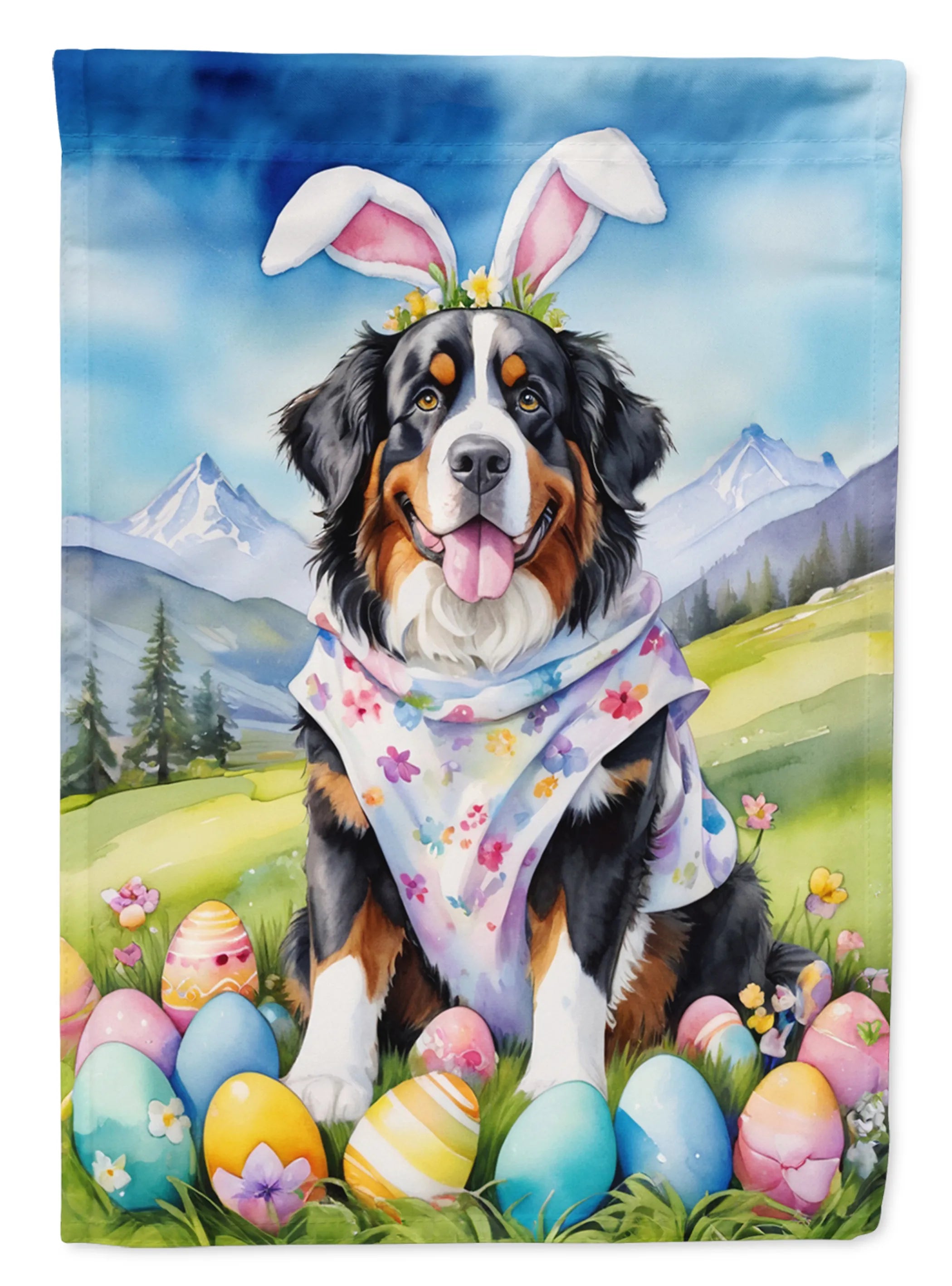Easter Egg Hunt Decorative Flag - Size: GARDEN SIZE | Pack Of: 1 | Collection name: Easter egg hunt