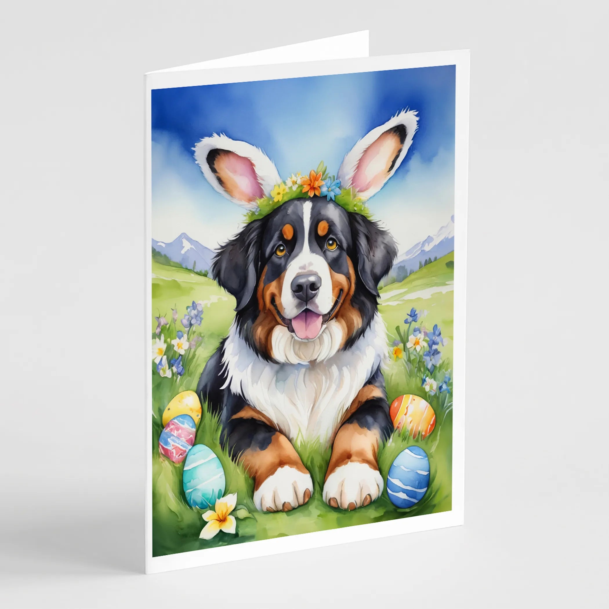 Easter Egg Hunt Greeting Cards  - Size: 5X7 | Pack Of: 8 | Collection name: Easter egg hunt