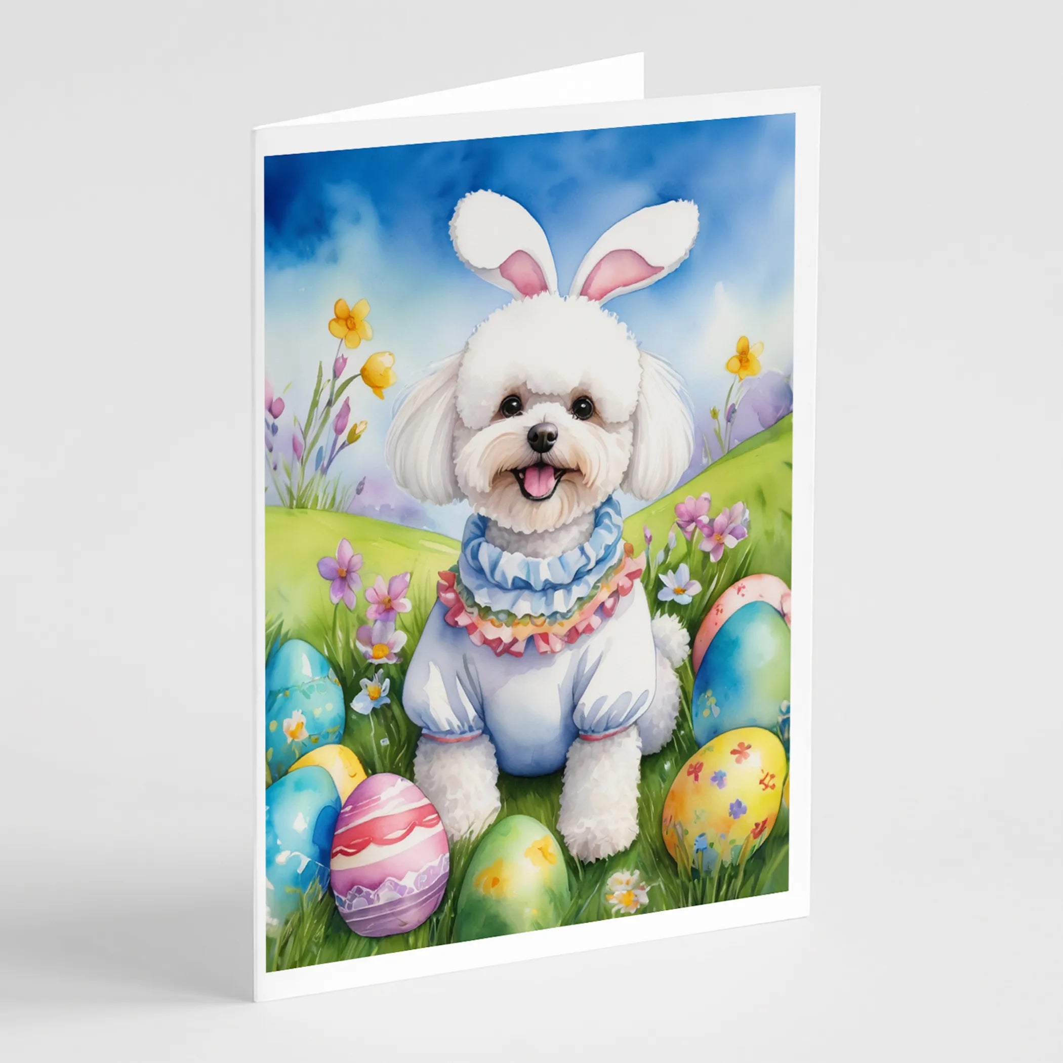 Easter Egg Hunt Greeting Cards  - Size: 5X7 | Pack Of: 8 | Collection name: Easter egg hunt