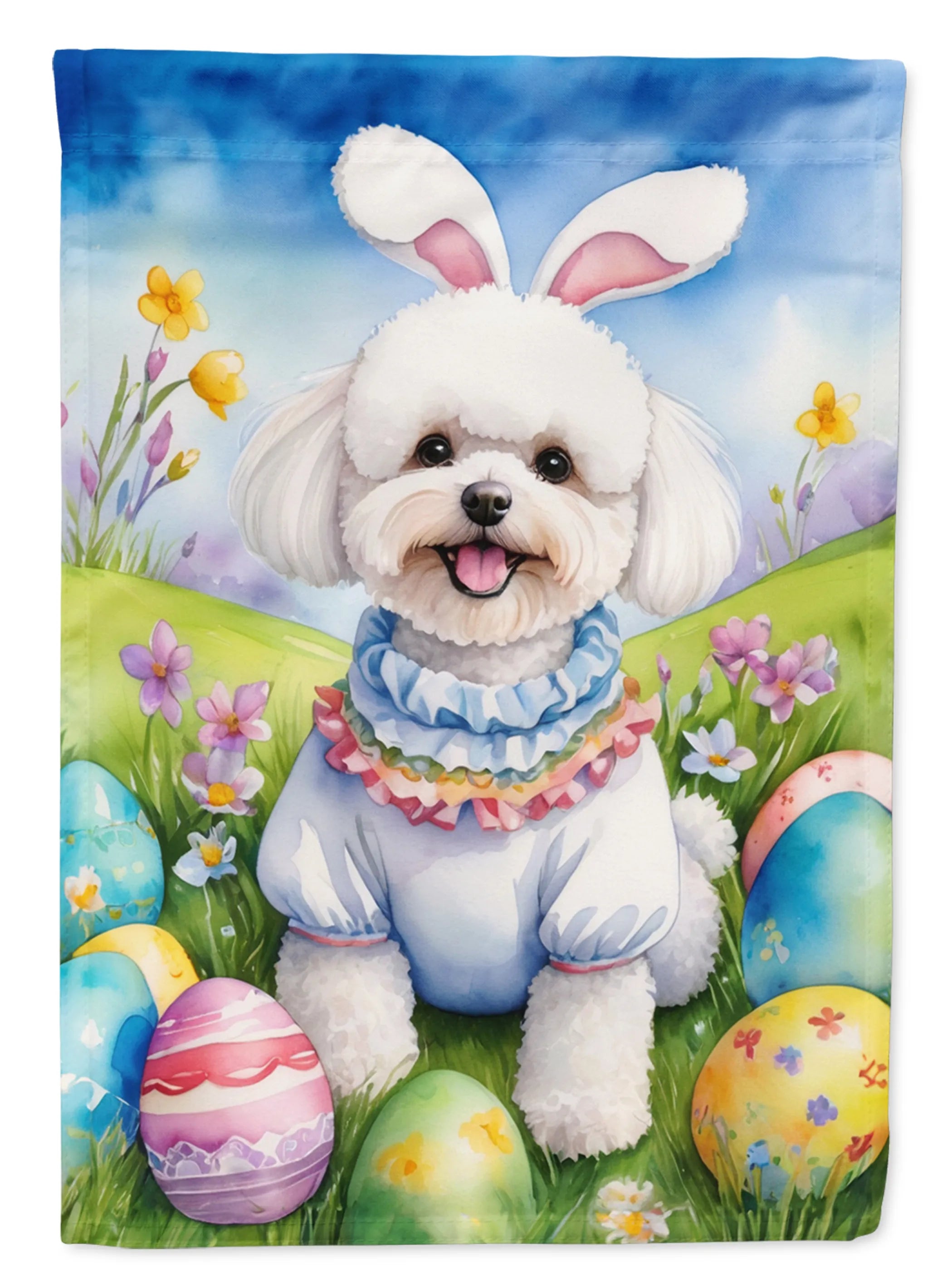 Easter Egg Hunt Decorative Flag - Size: GARDEN SIZE | Pack Of: 1 | Collection name: Easter egg hunt