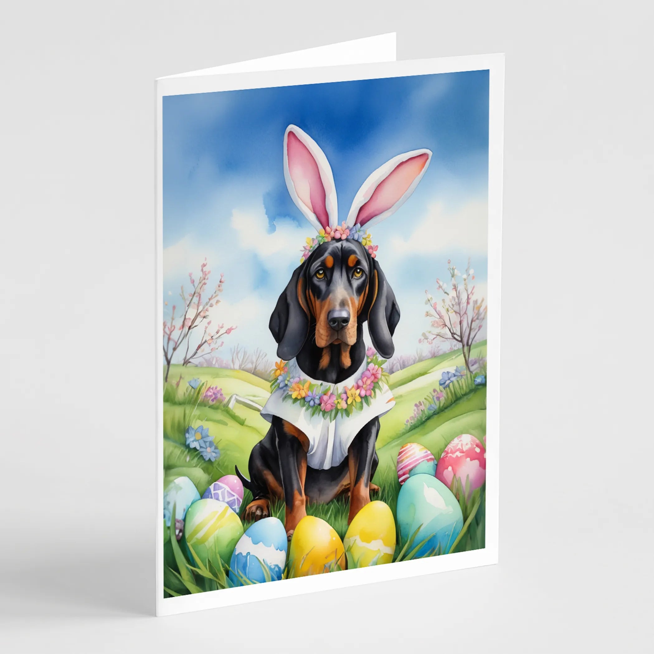 Easter Egg Hunt Greeting Cards  - Size: 5X7 | Pack Of: 8 | Collection name: Easter egg hunt
