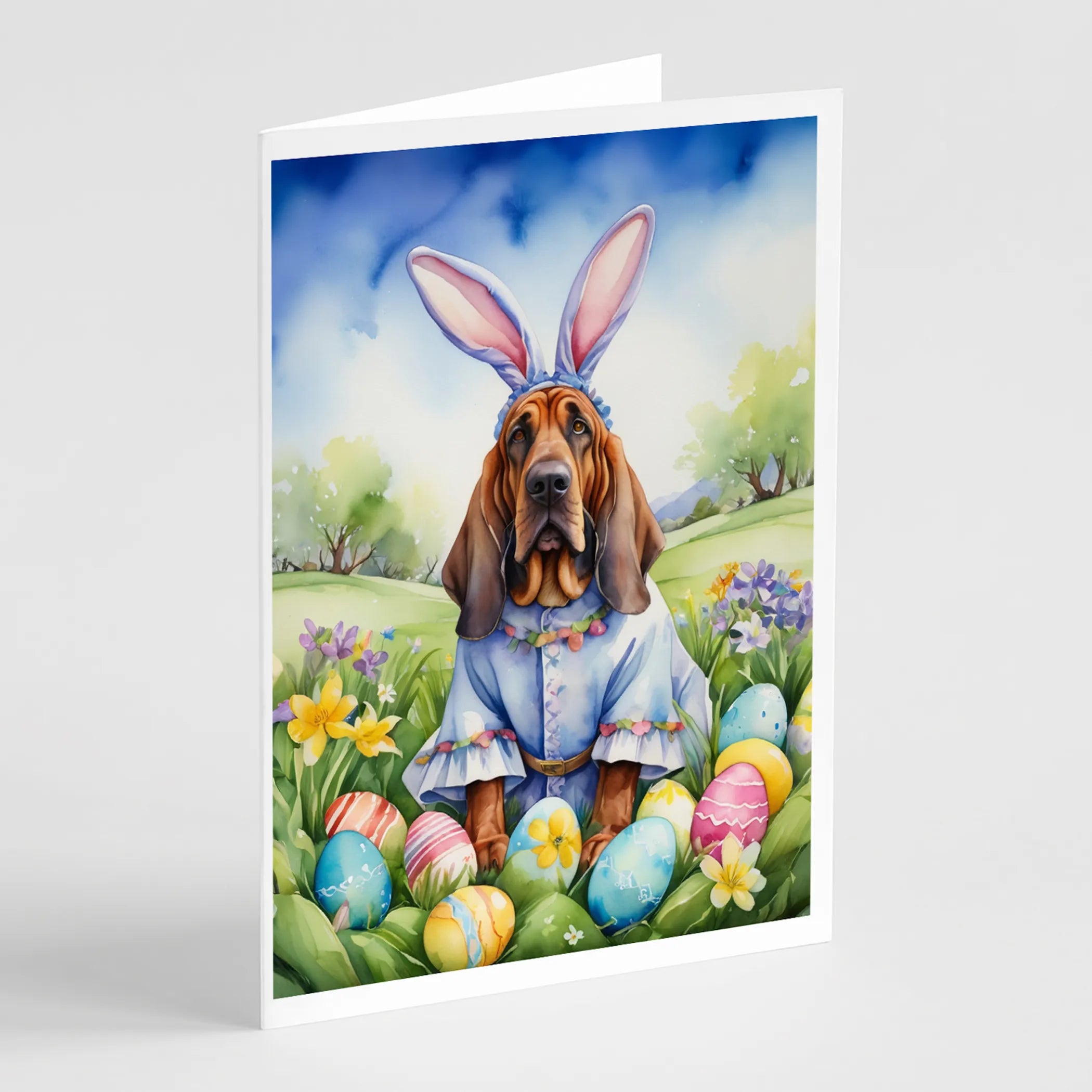 Easter Egg Hunt Greeting Cards  - Size: 5X7 | Pack Of: 8 | Collection name: Easter egg hunt
