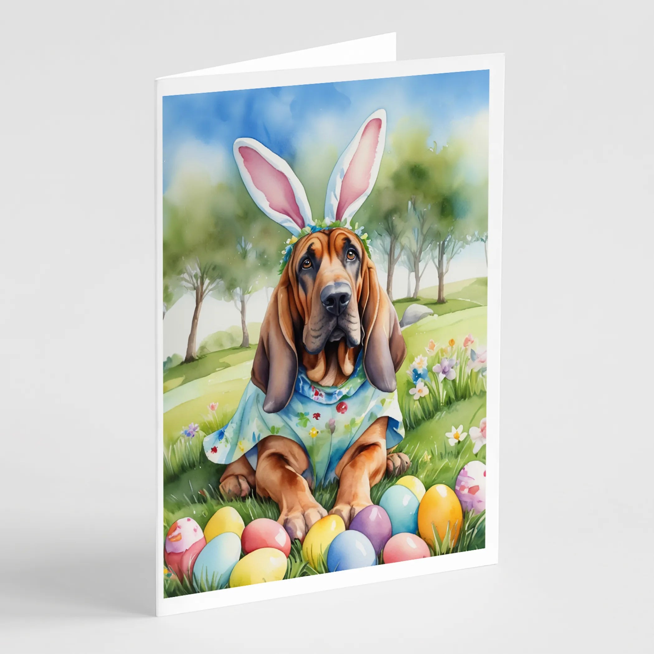 Easter Egg Hunt Greeting Cards  - Size: 5X7 | Pack Of: 8 | Collection name: Easter egg hunt