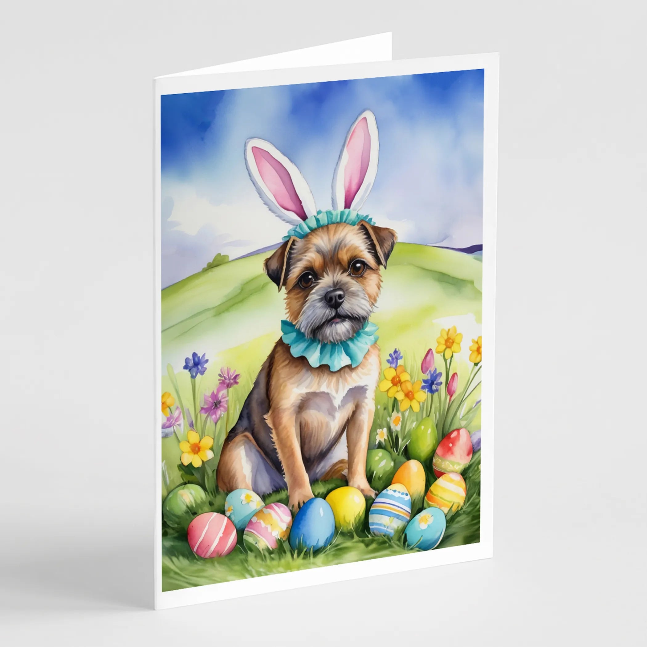 Easter Egg Hunt Greeting Cards  - Size: 5X7 | Pack Of: 8 | Collection name: Easter egg hunt