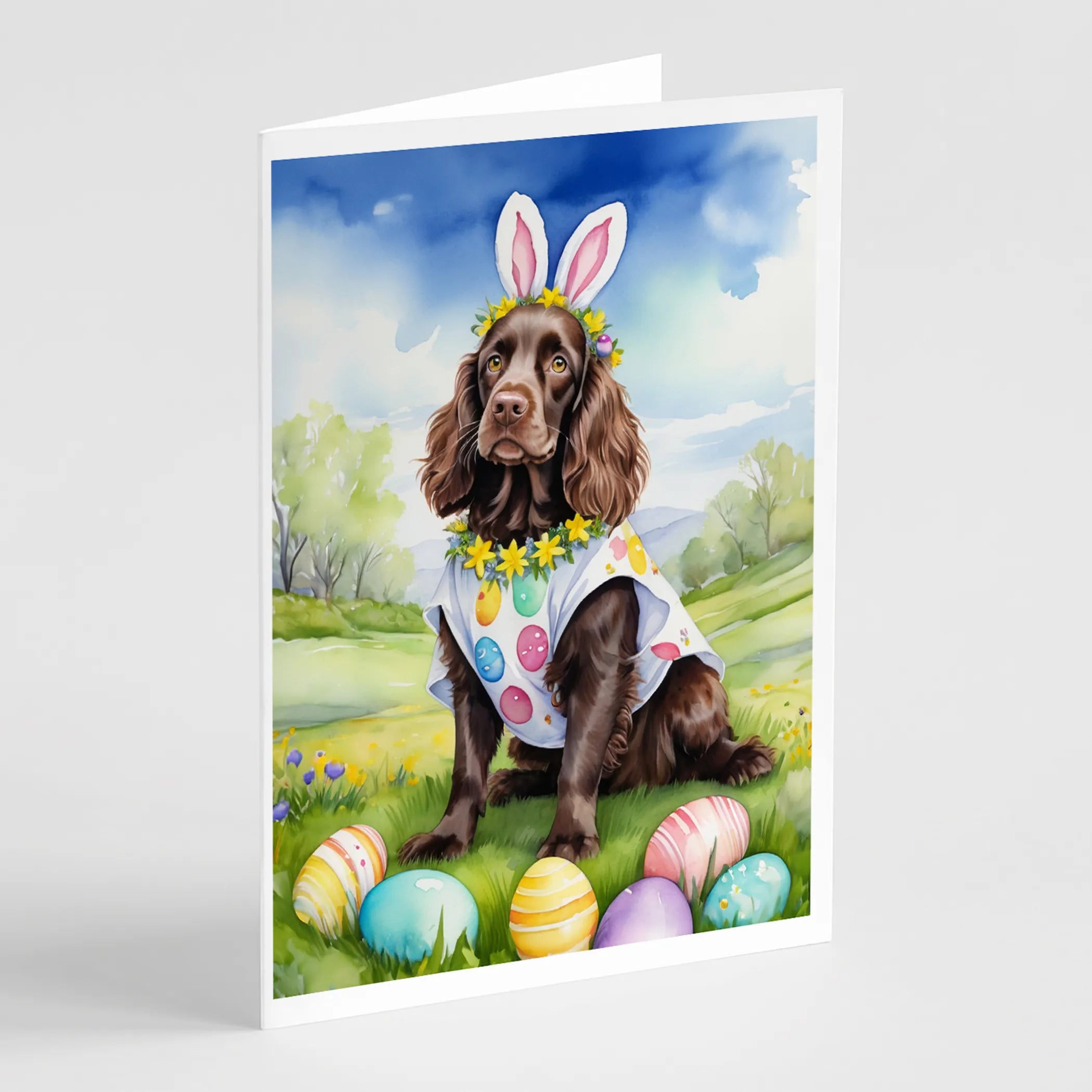 Easter Egg Hunt Greeting Cards  - Size: 5X7 | Pack Of: 8 | Collection name: Easter egg hunt