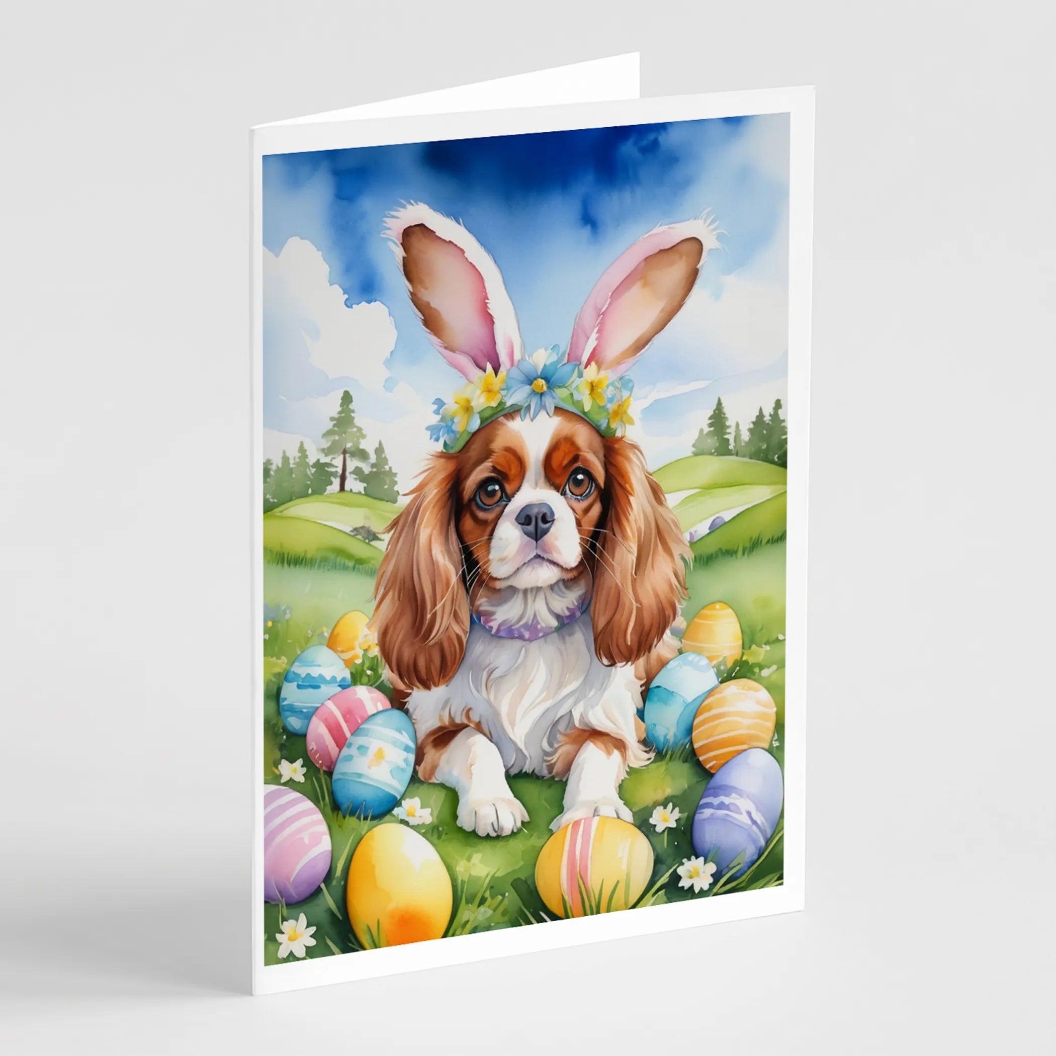 Easter Egg Hunt Greeting Cards  - Size: 5X7 | Pack Of: 8 | Collection name: Easter egg hunt