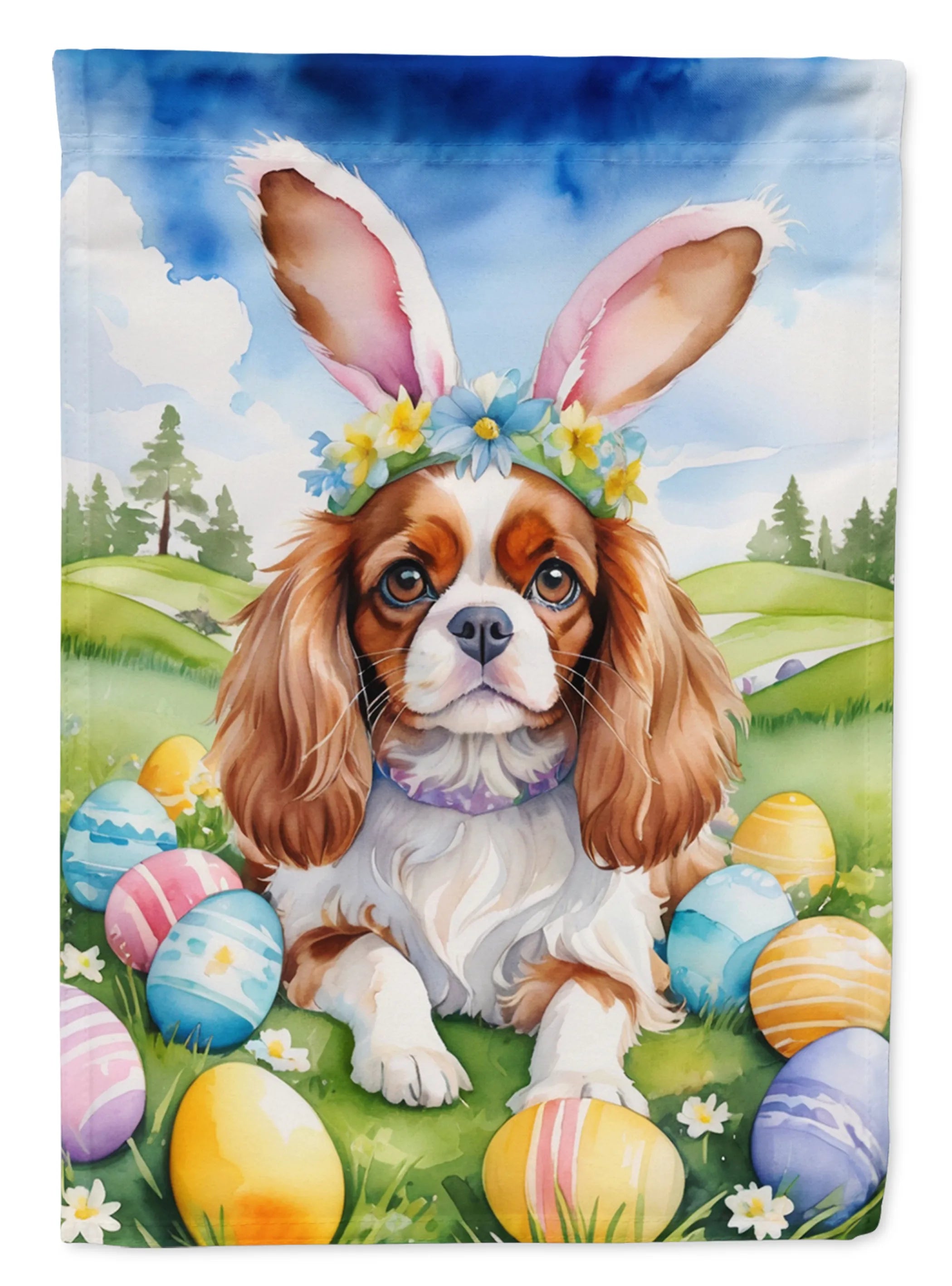 Easter Egg Hunt Decorative Flag - Size: GARDEN SIZE | Pack Of: 1 | Collection name: Easter egg hunt