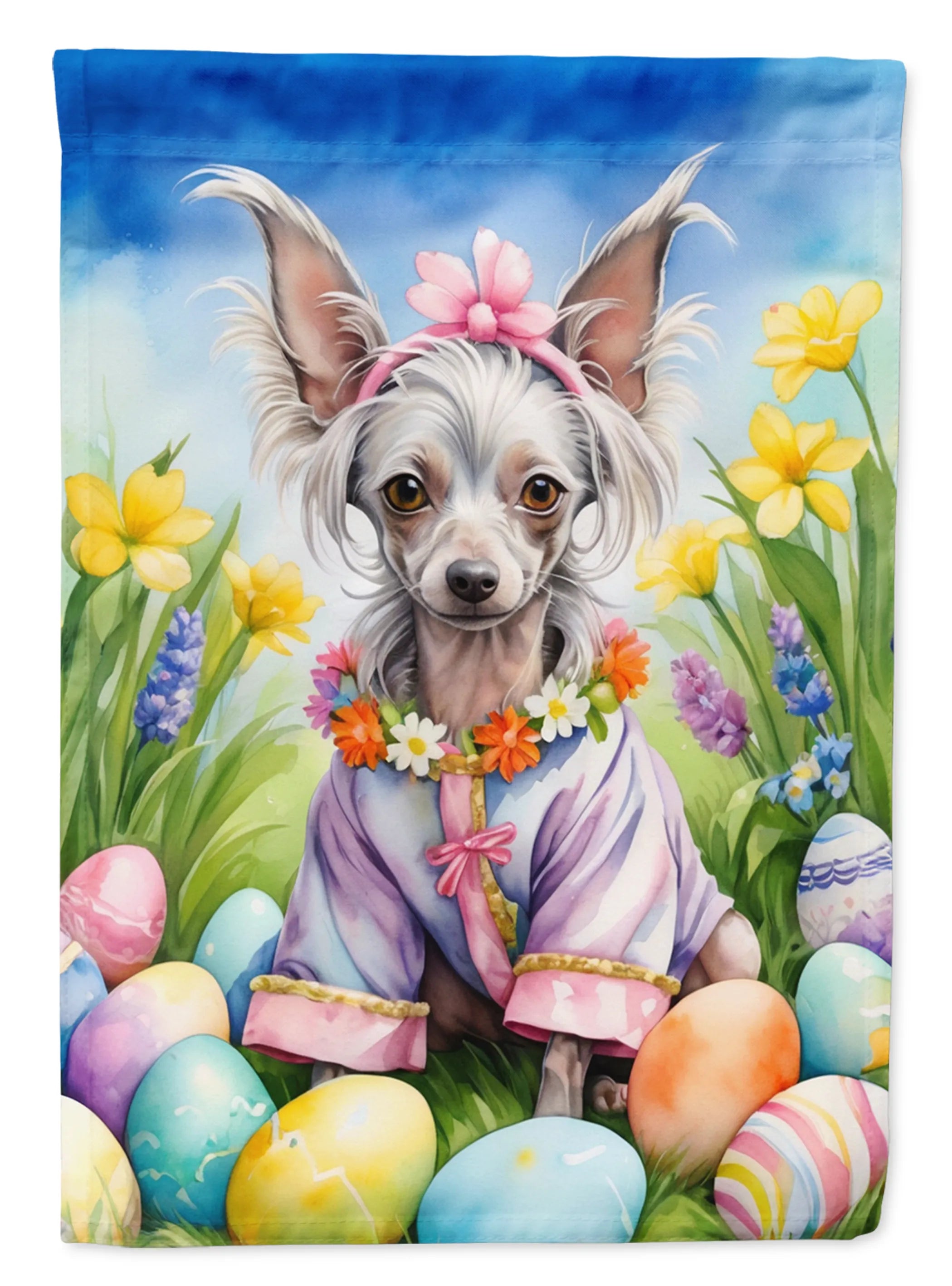 Easter Egg Hunt Decorative Flag - Size: GARDEN SIZE | Pack Of: 1 | Collection name: Easter egg hunt
