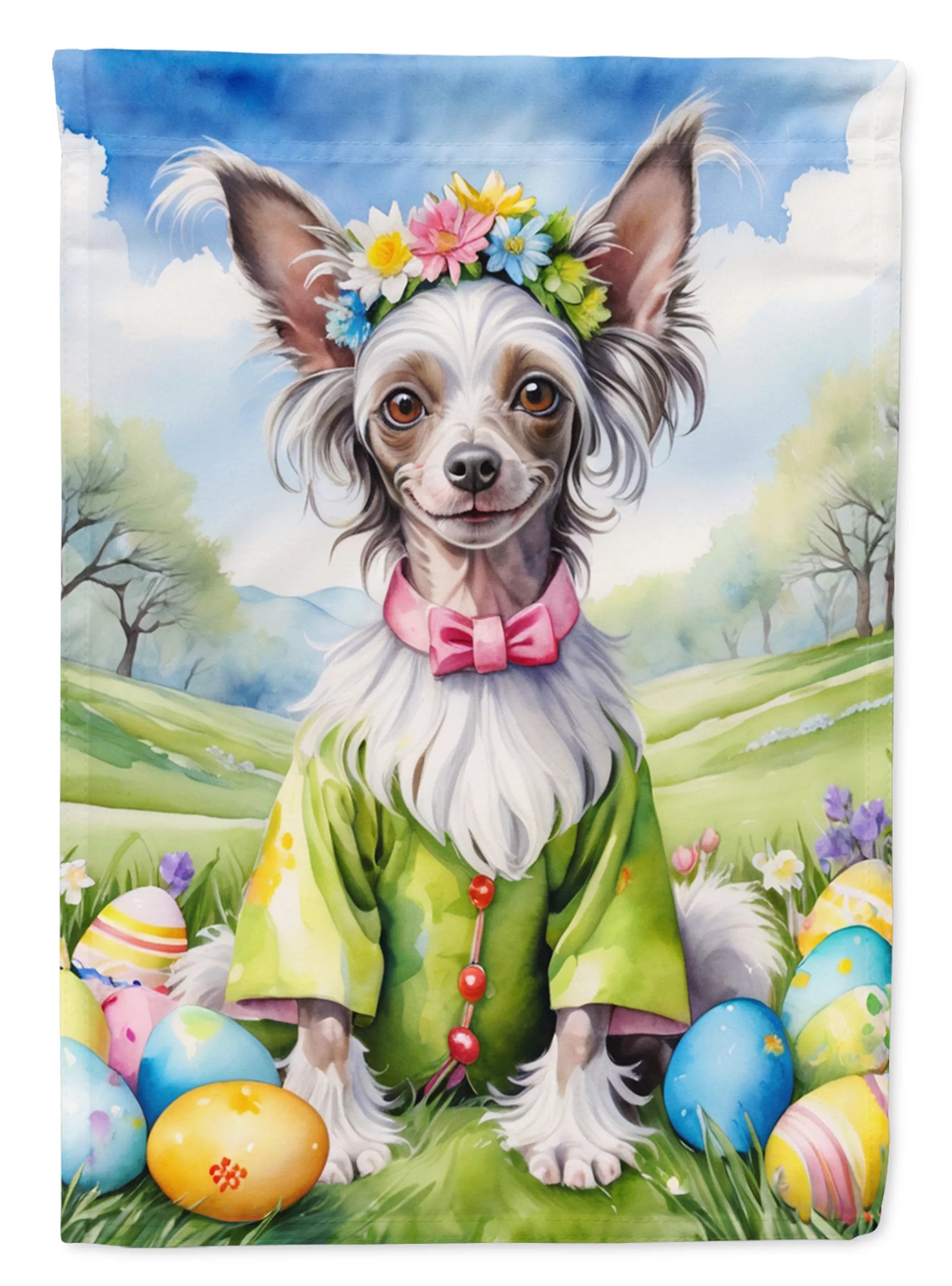 Easter Egg Hunt Decorative Flag - Size: GARDEN SIZE | Pack Of: 1 | Collection name: Easter egg hunt